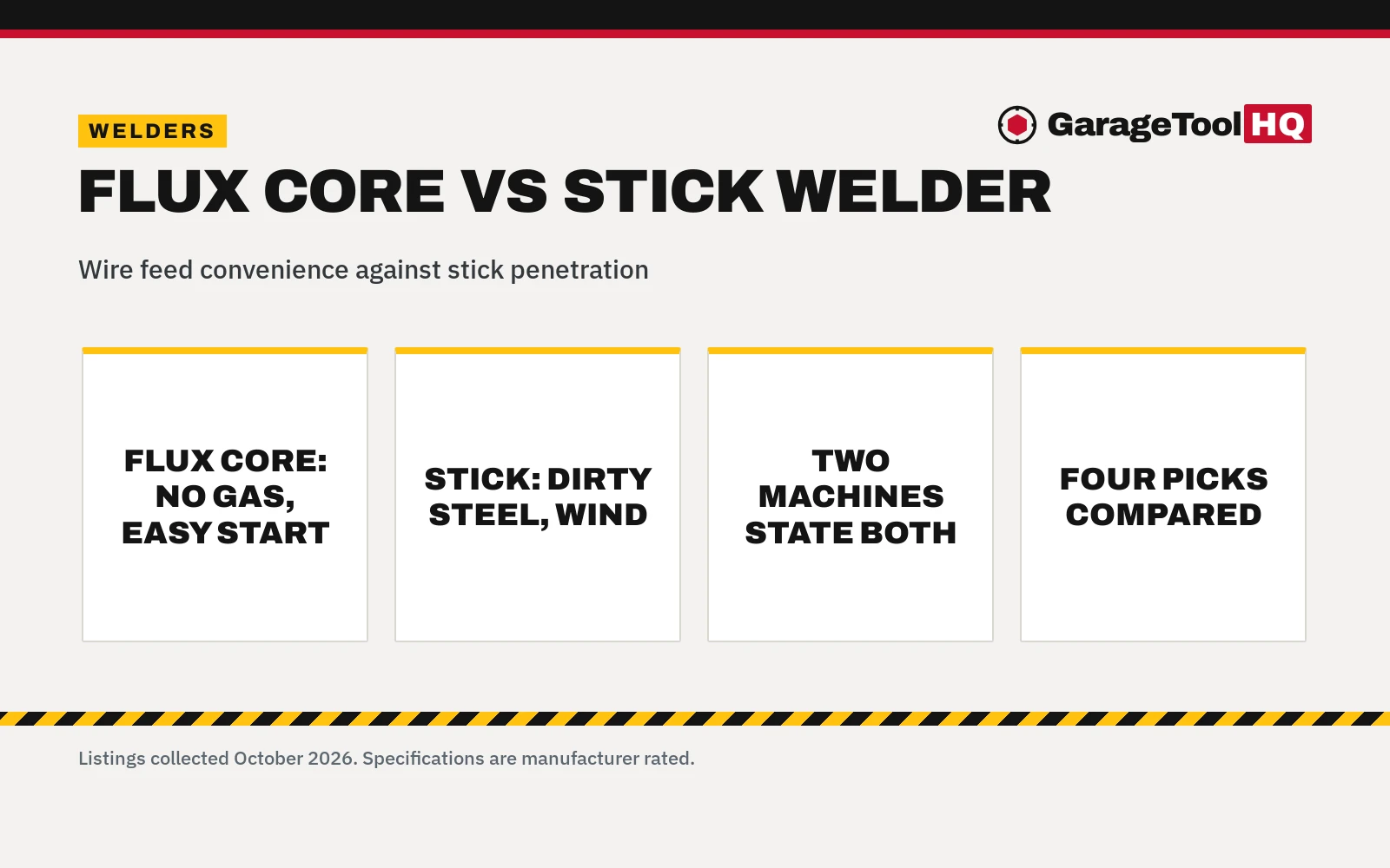 Flux Core vs Stick Welder: Which One Should You Buy?