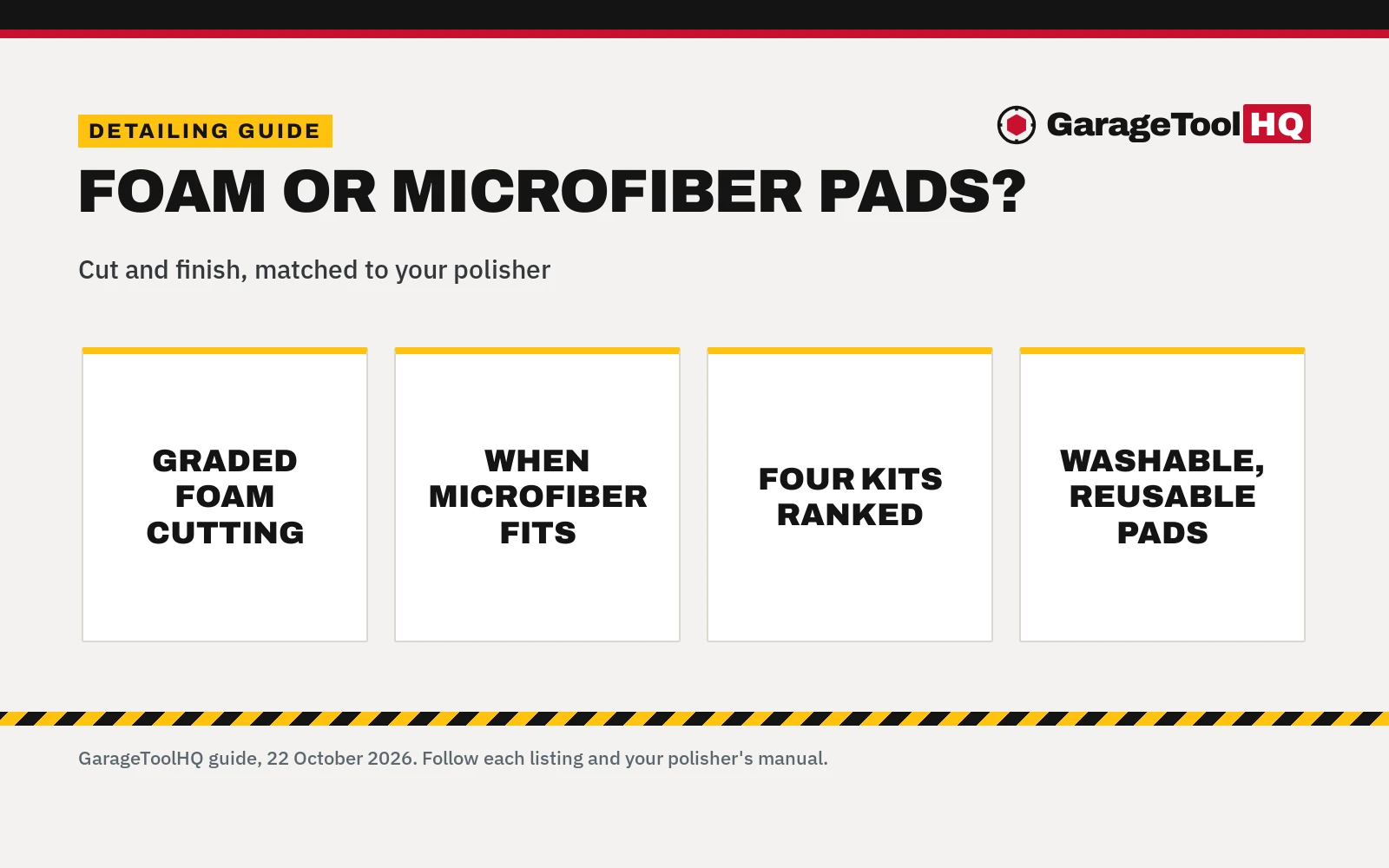 Foam vs Microfiber Polishing Pad: Which One Should You Buy?