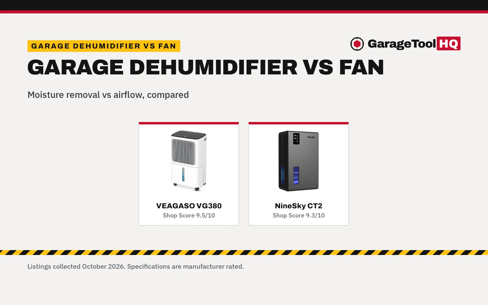 Garage Dehumidifier vs Fan: Which One Should You Buy?