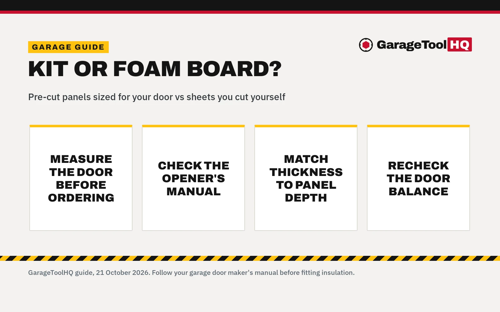 Garage Door Insulation Kit vs Foam Board: Which One Should You Buy?