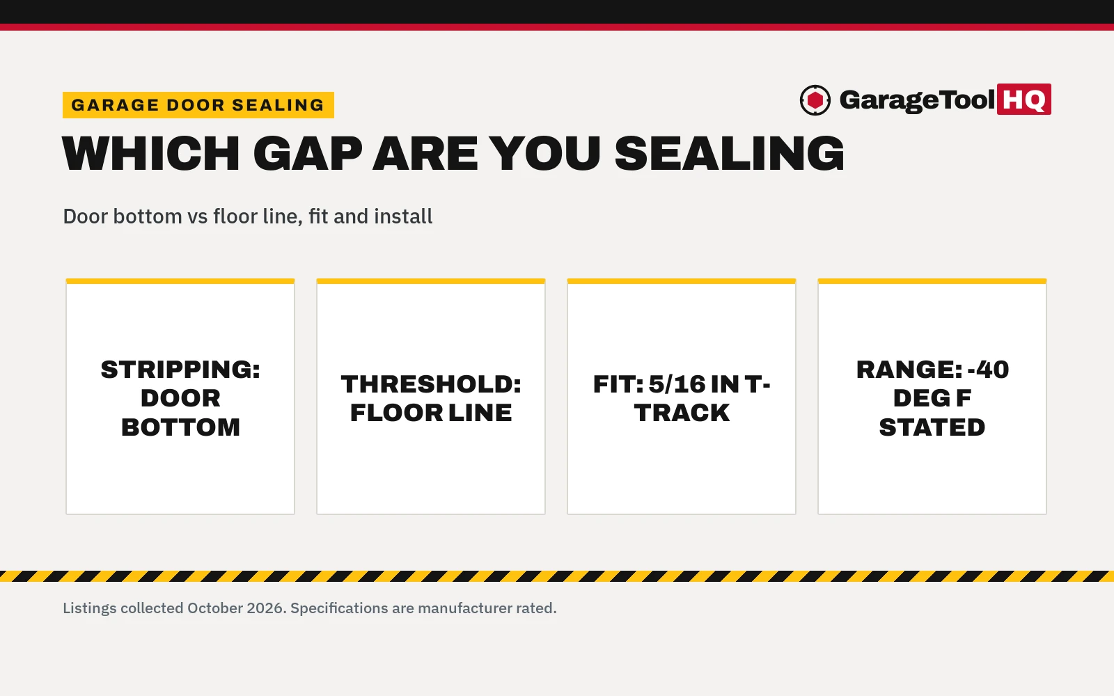 Garage Door Weather Stripping vs Threshold Seal: Which One Should You Buy?