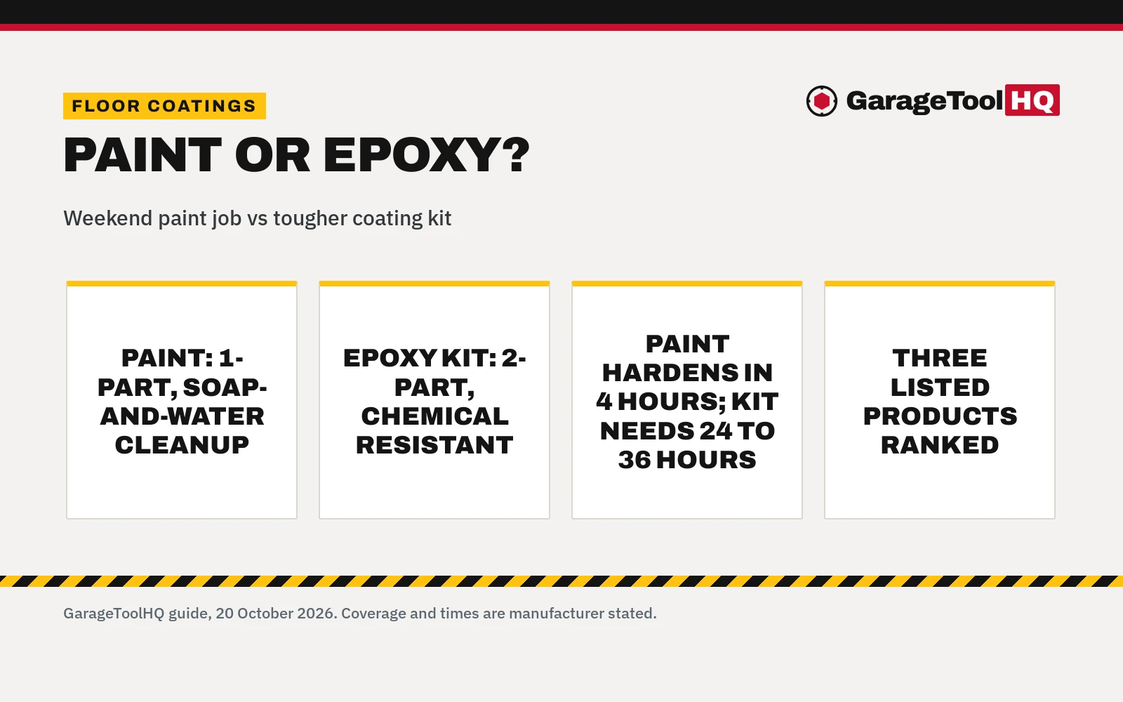 Garage Floor Paint vs Epoxy: Which One Should You Buy?
