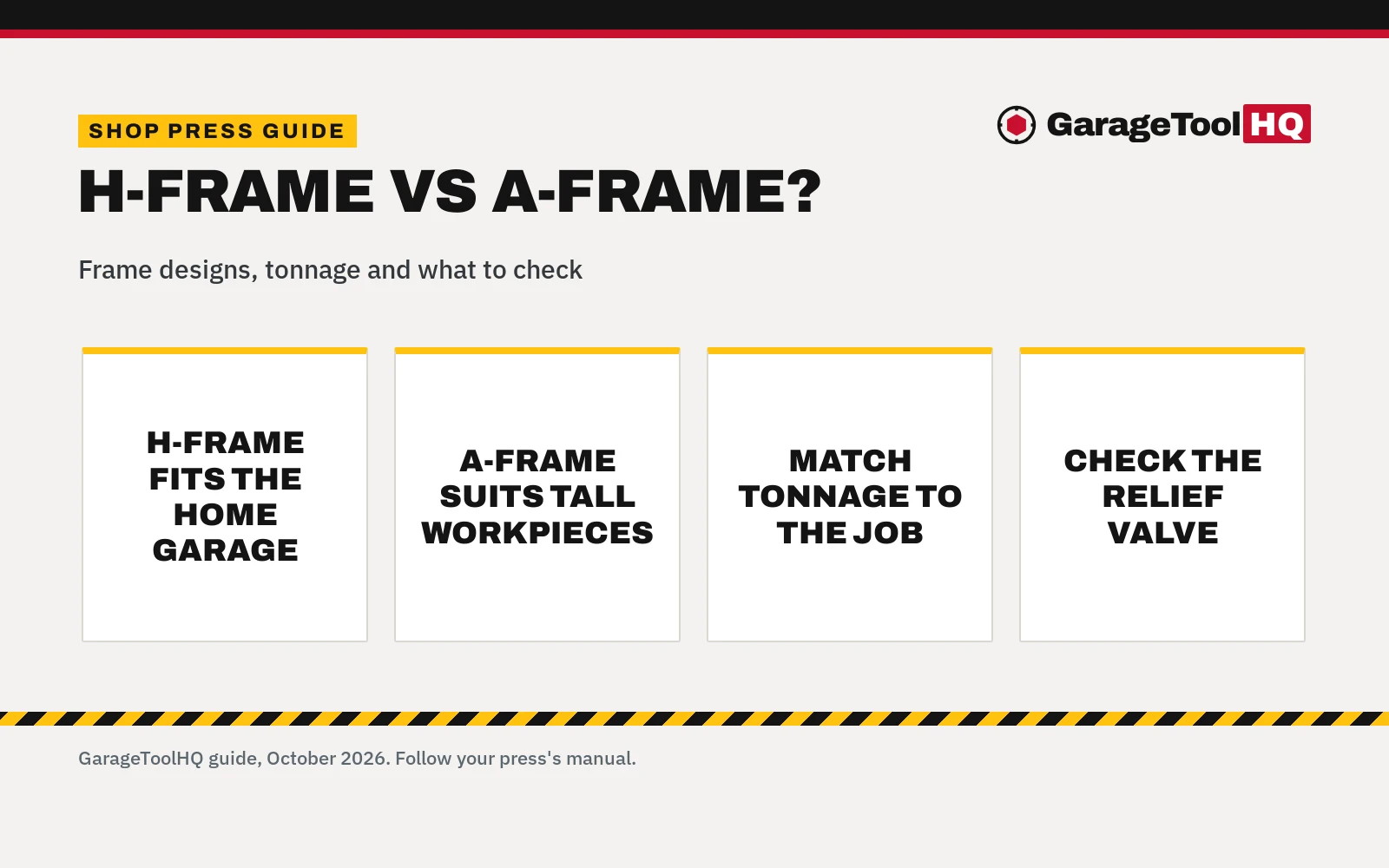 H Frame vs a Frame Shop Press: Which One Should You Buy?