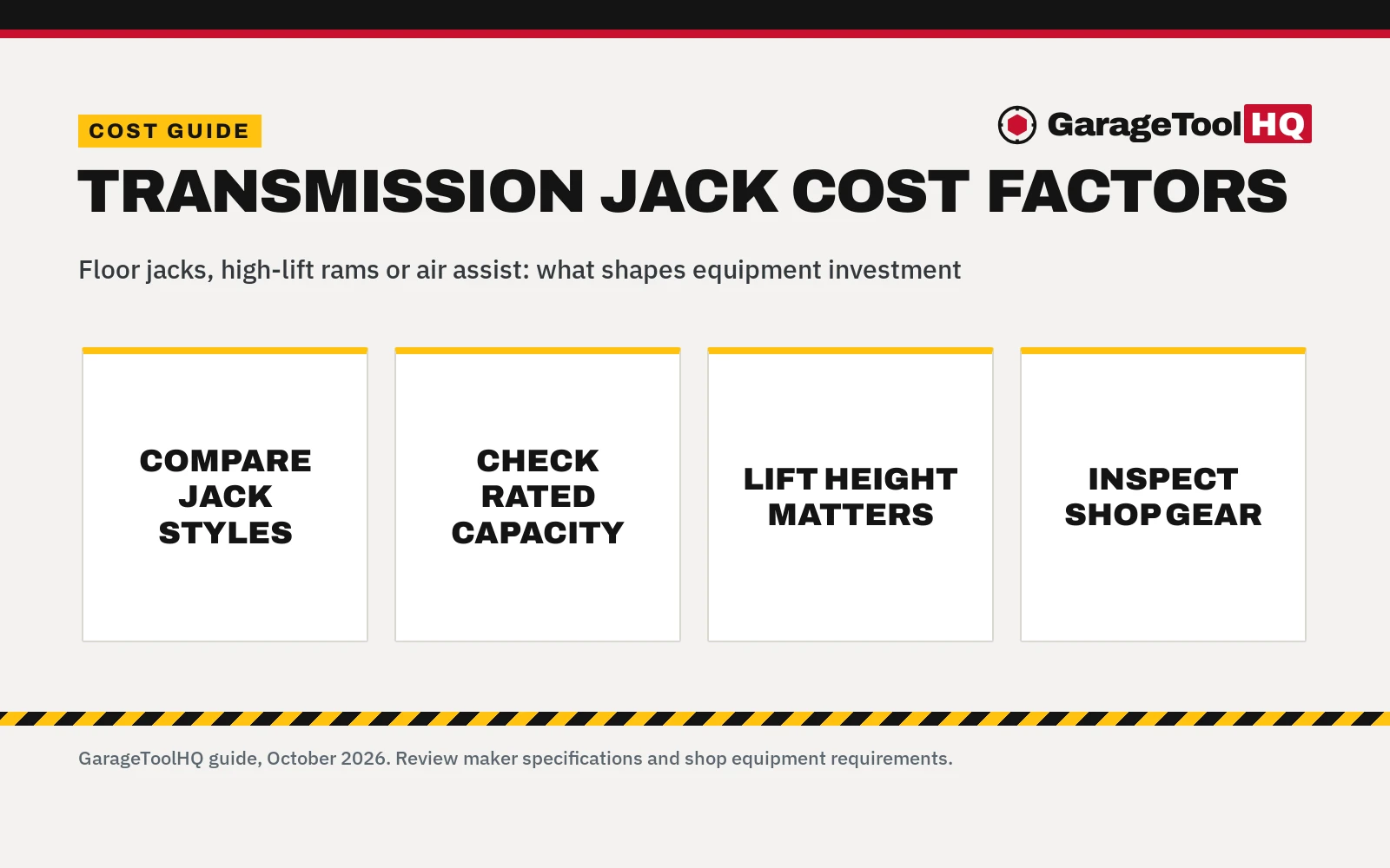 How Much Does a Transmission Jack Cost? What to Know