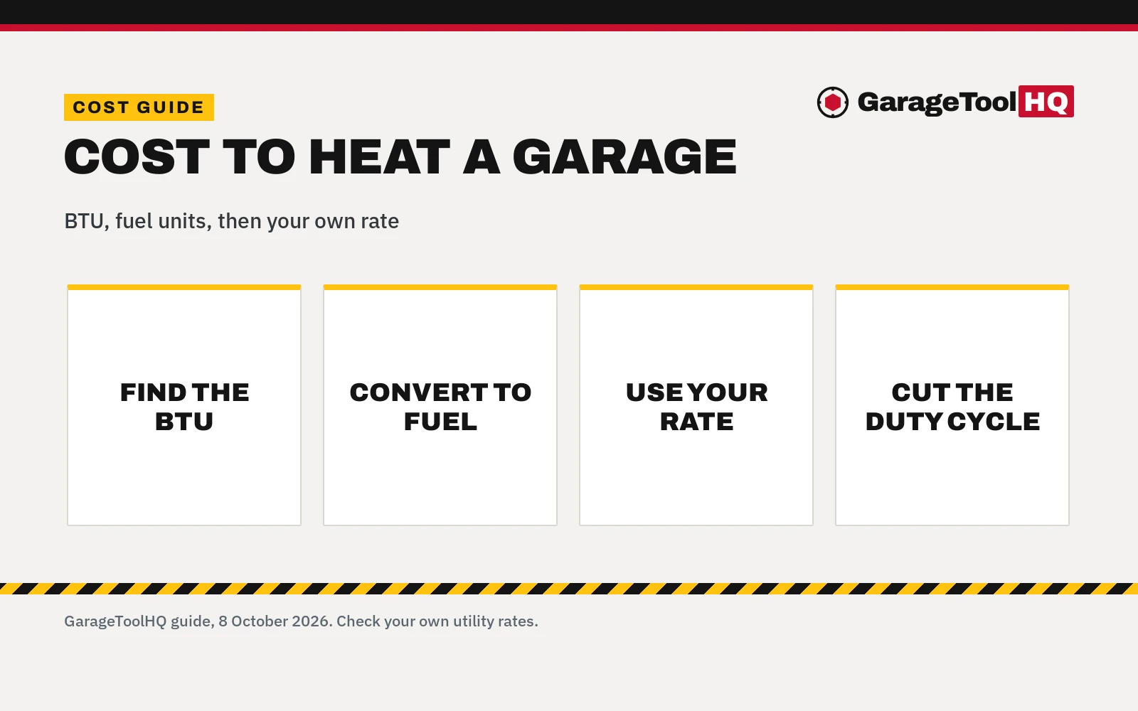 How Much Does It Cost to Heat a Garage? A Simple Formula
