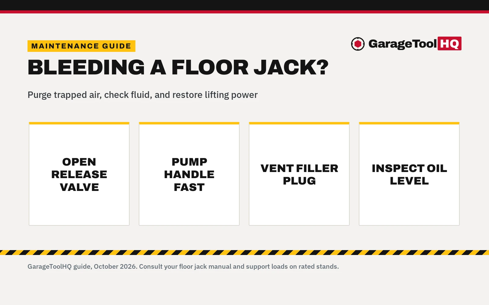 How to Bleed a Floor Jack: Step-by-Step Guide