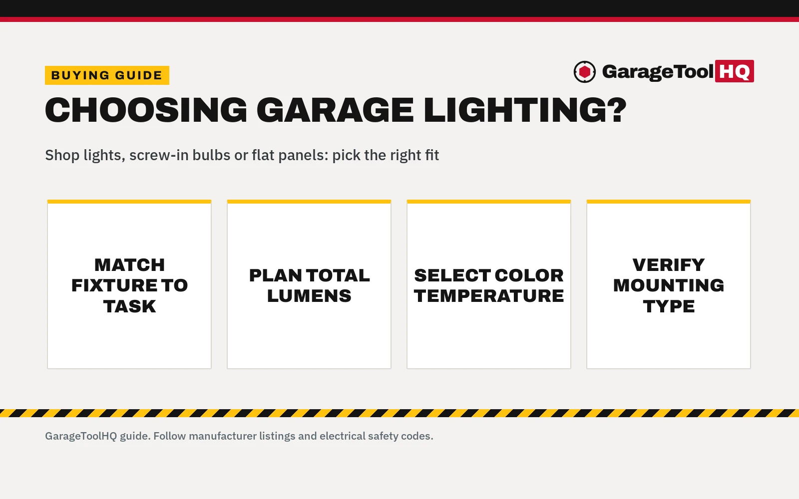 How to Choose Garage Lighting: Setup Guide