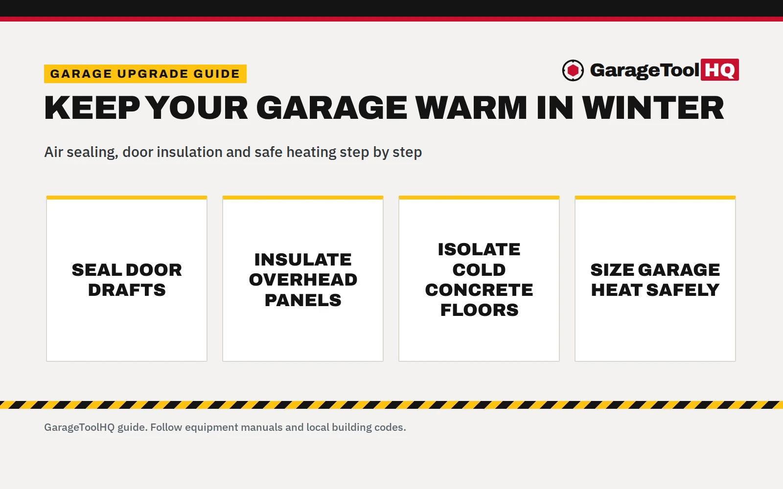 How to Keep a Garage Warm in Winter: Step-by-Step Guide