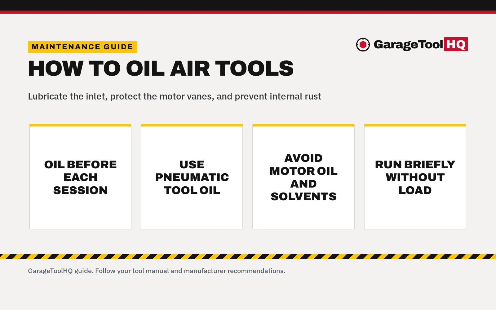 How to Oil Air Tools: Step-by-Step Shop Guide