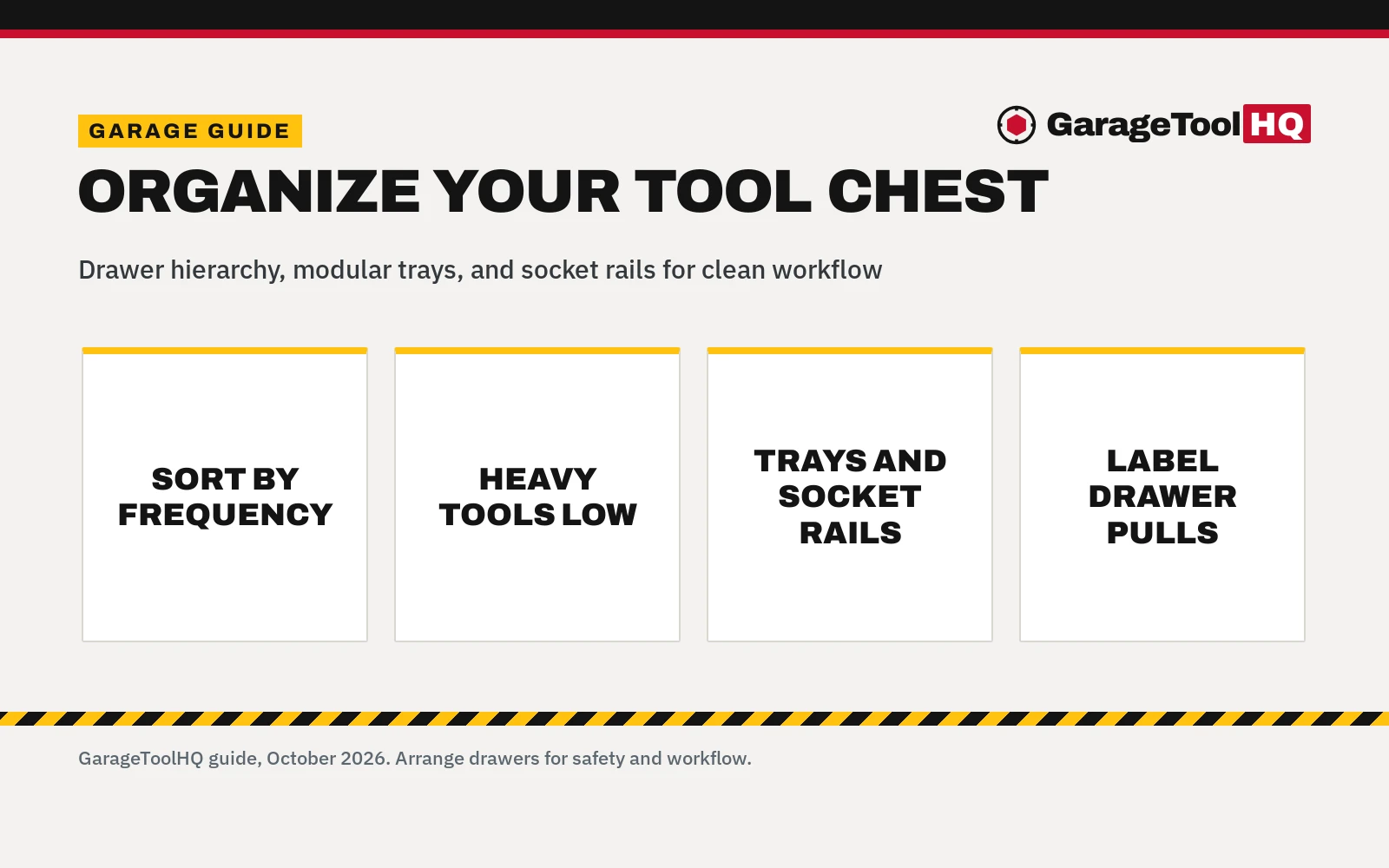 How to Organize a Tool Chest: Step-by-Step Drawer Organization