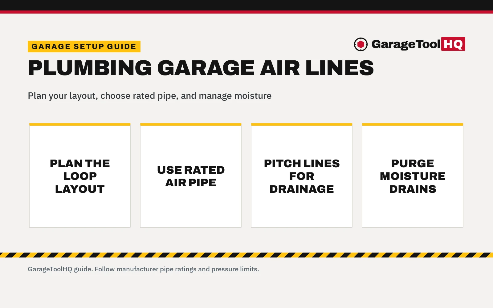 How to Plumb Compressed Air Lines in a Garage: Shop Guide
