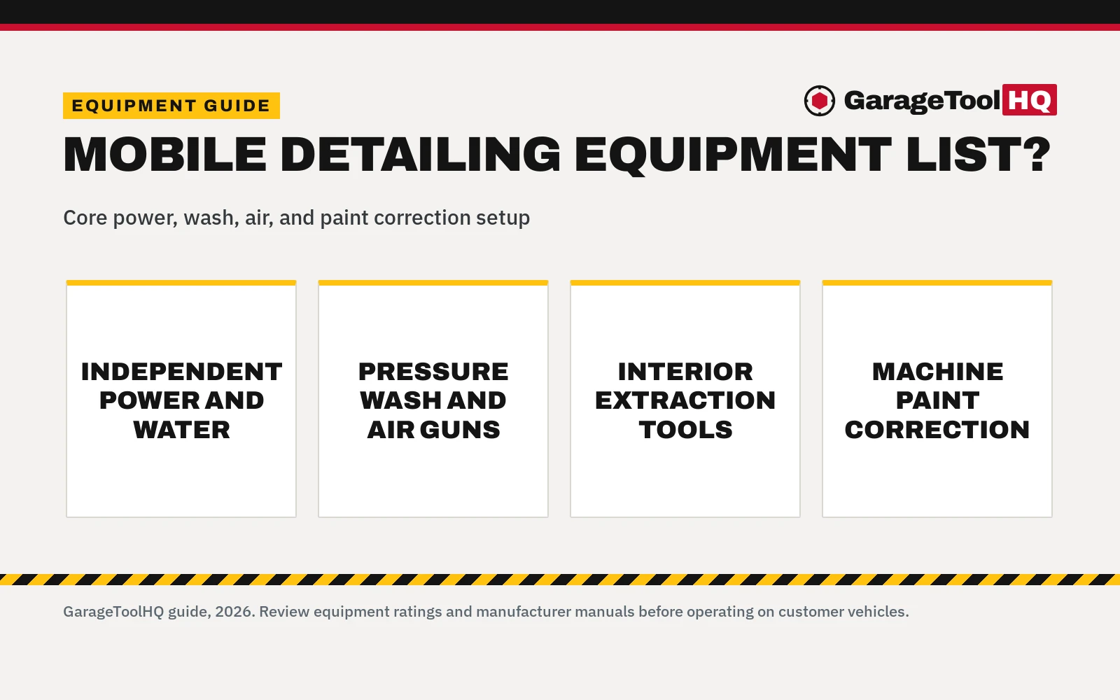 How to Start a Mobile Detailing Business Equipment List