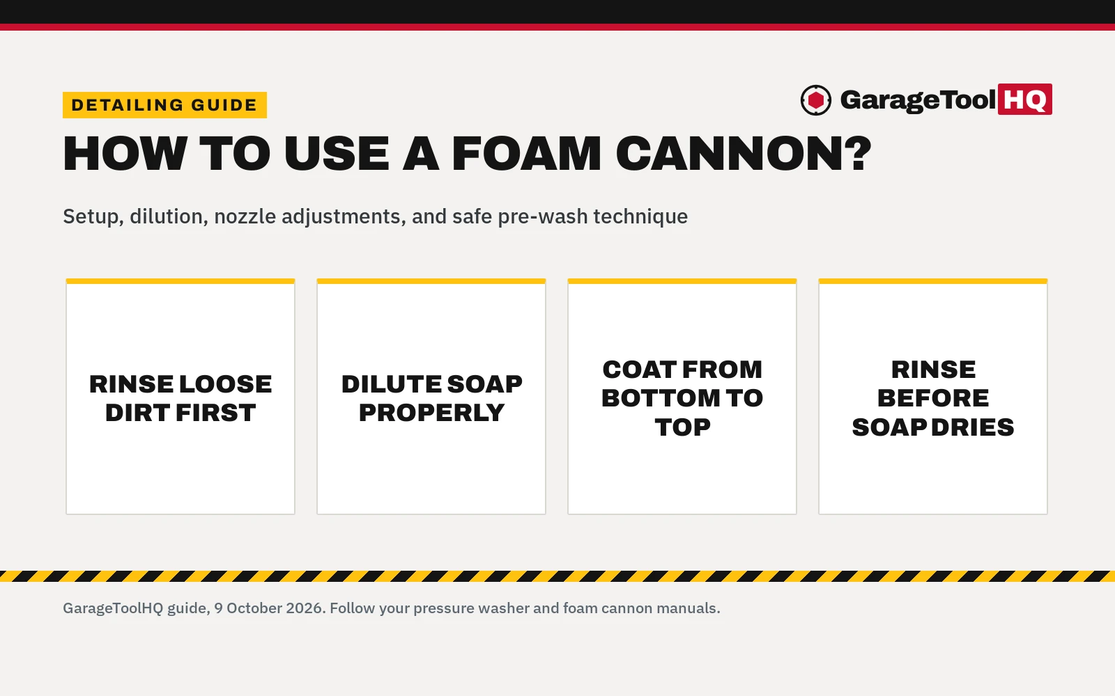 How to Use Foam Cannon: Step-by-Step Detailing Guide