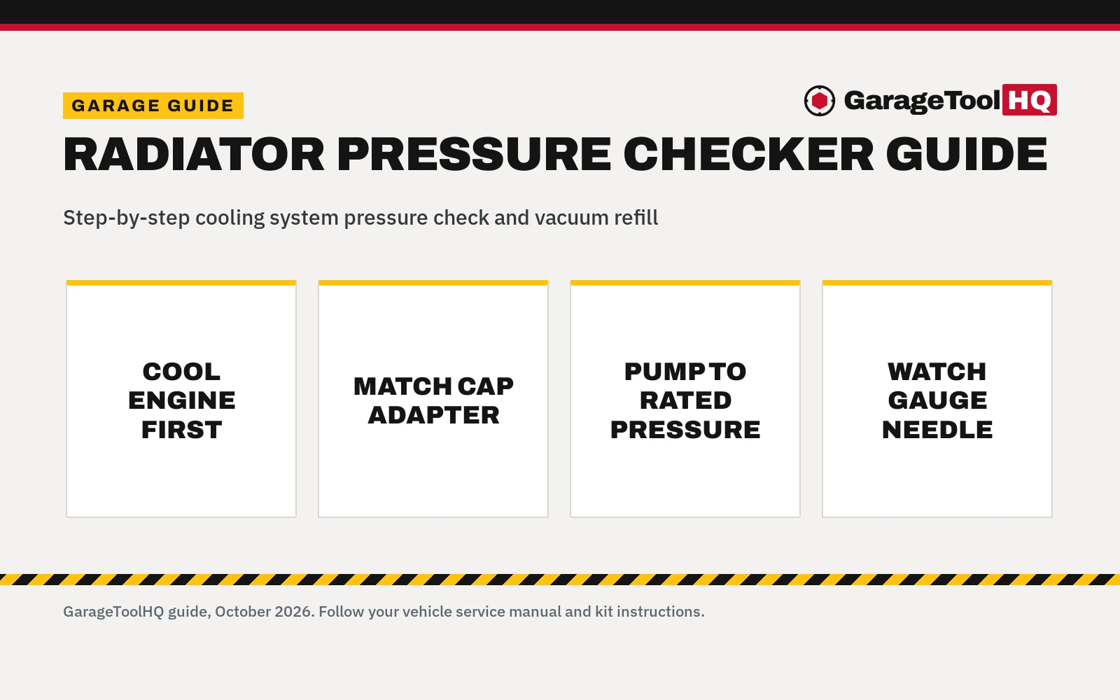 How to Use Radiator Pressure Checker: Step-by-Step Garage Guide