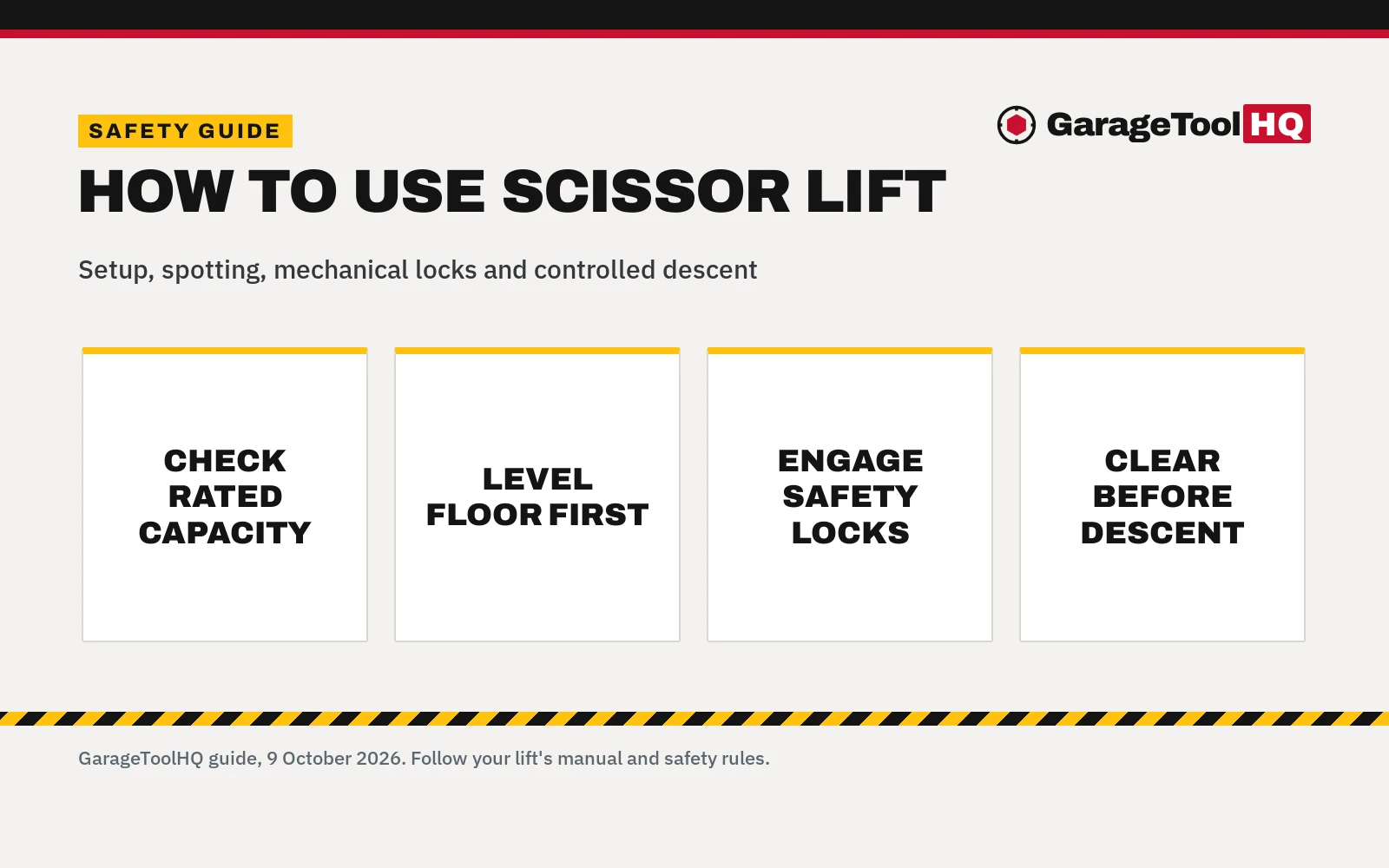 How to Use Scissor Lift: Step-by-Step Garage Guide