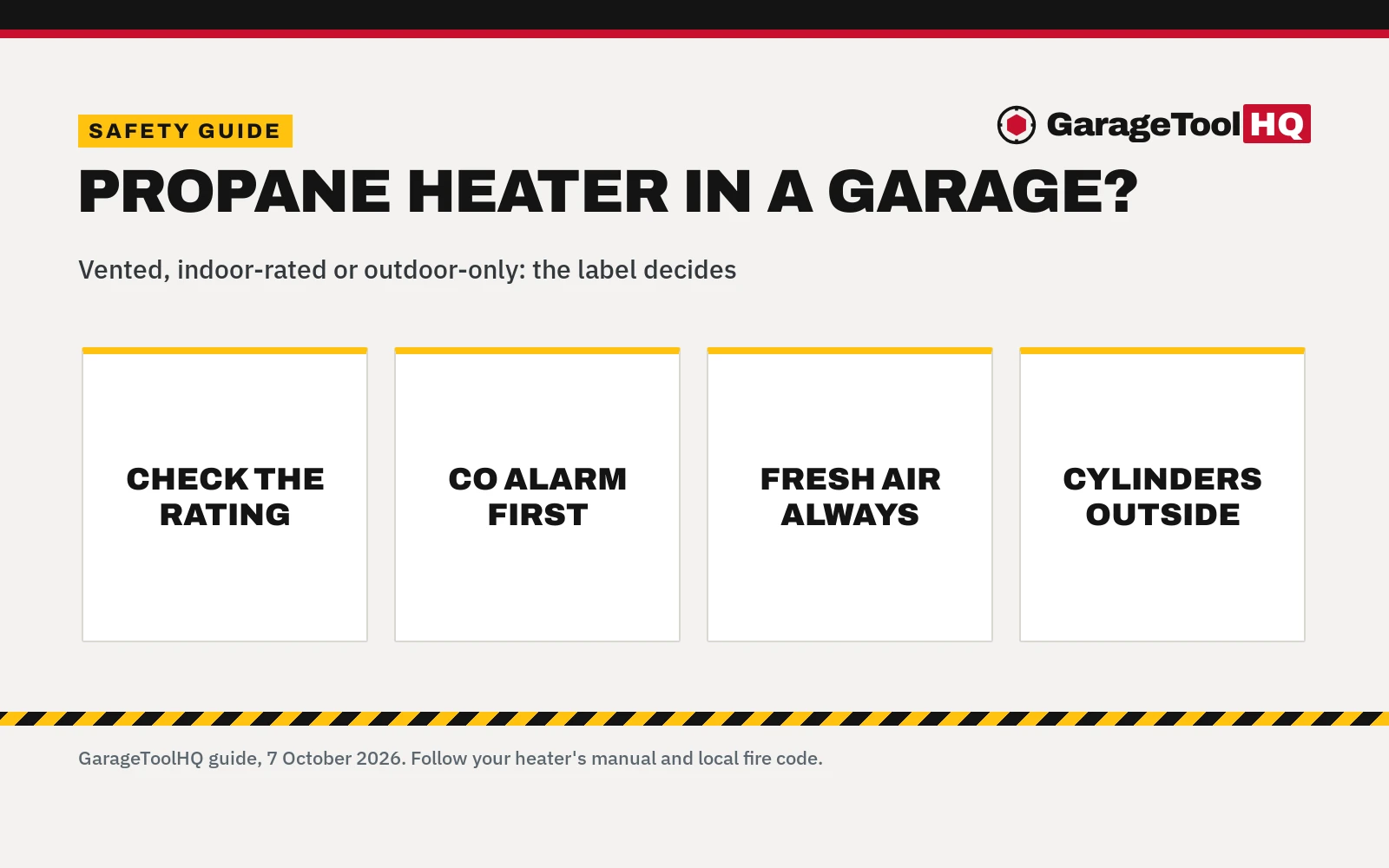 Is It Safe to Use a Propane Heater in a Garage? What to Know