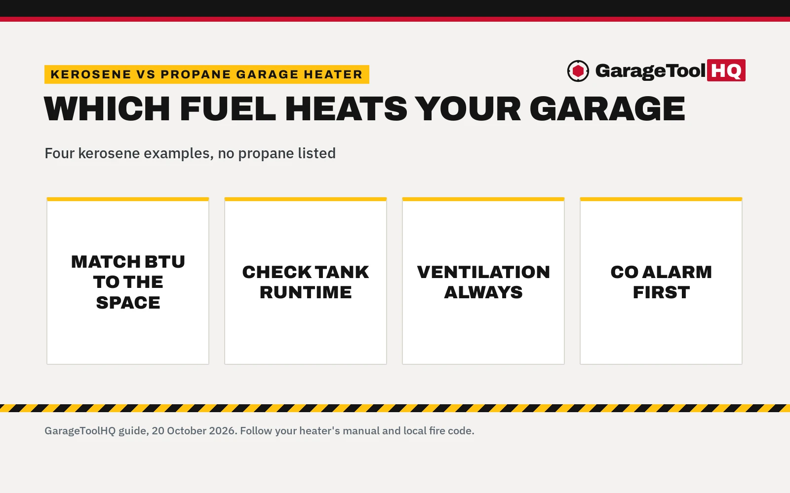 Kerosene vs Propane Garage Heater: Which One Should You Buy?