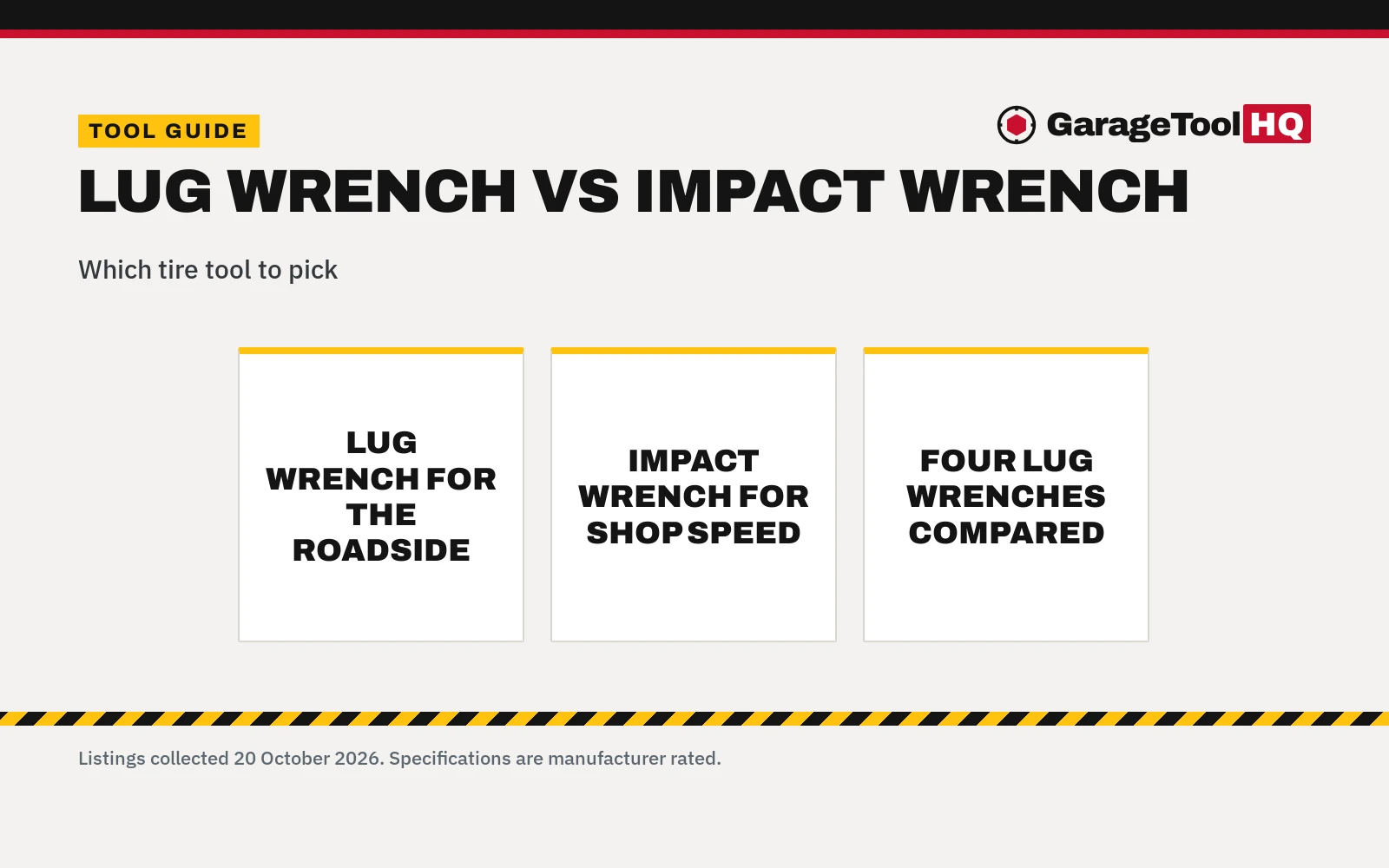 Lug Wrench vs Impact Wrench: Which One Should You Buy?