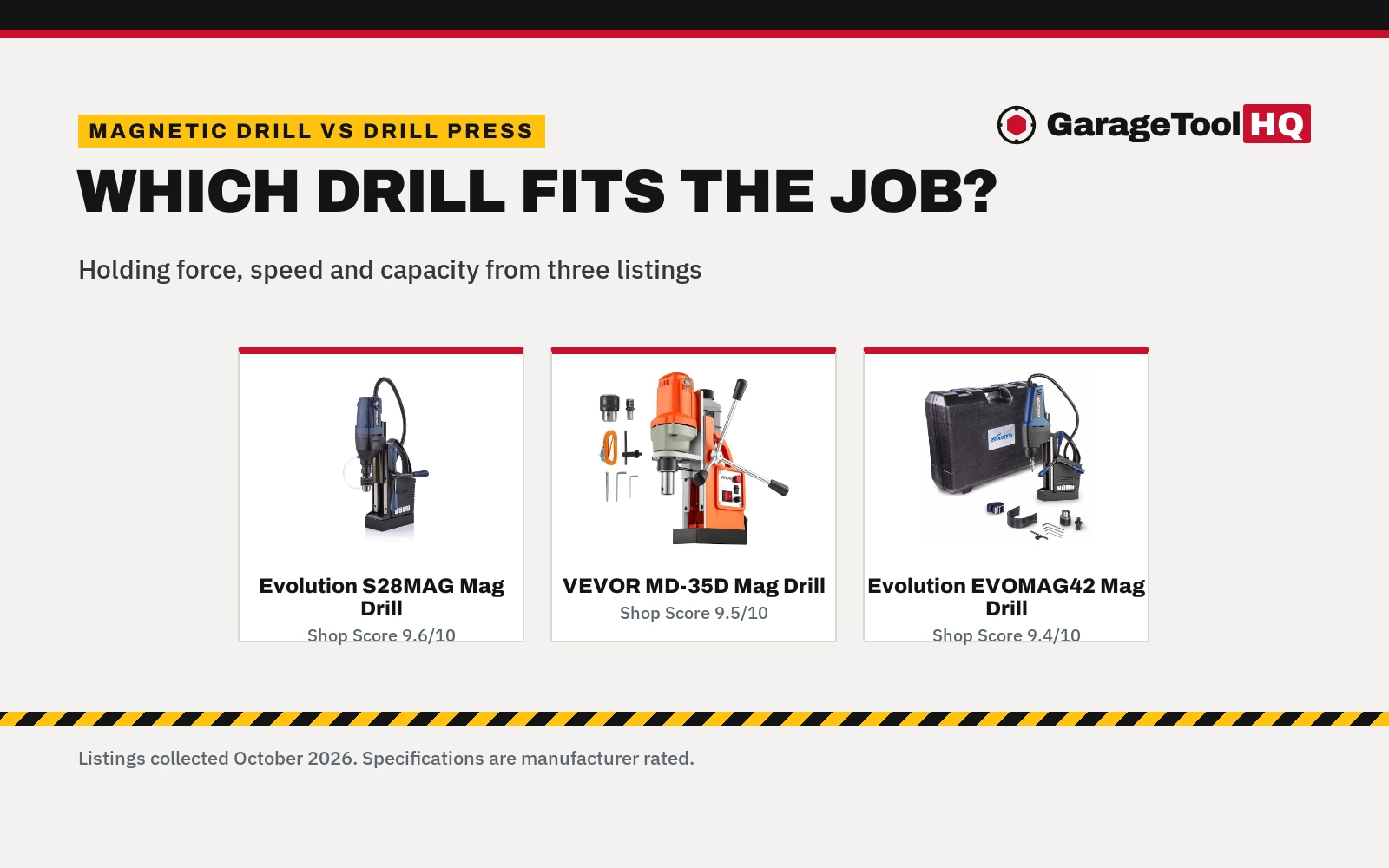 Magnetic Drill vs Drill Press: Which One Should You Buy?