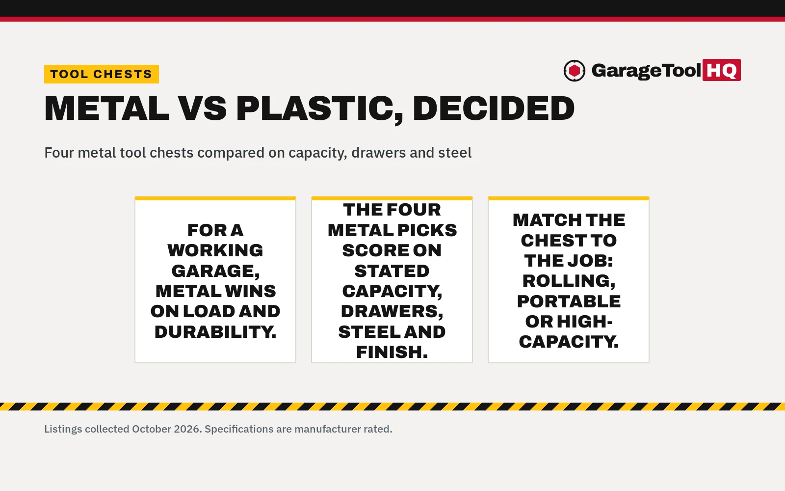 Metal vs Plastic Tool Chest: Which One Should You Buy?