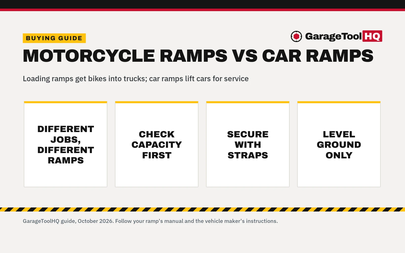 Motorcycle Ramps vs Car Ramps: Which One Should You Buy?