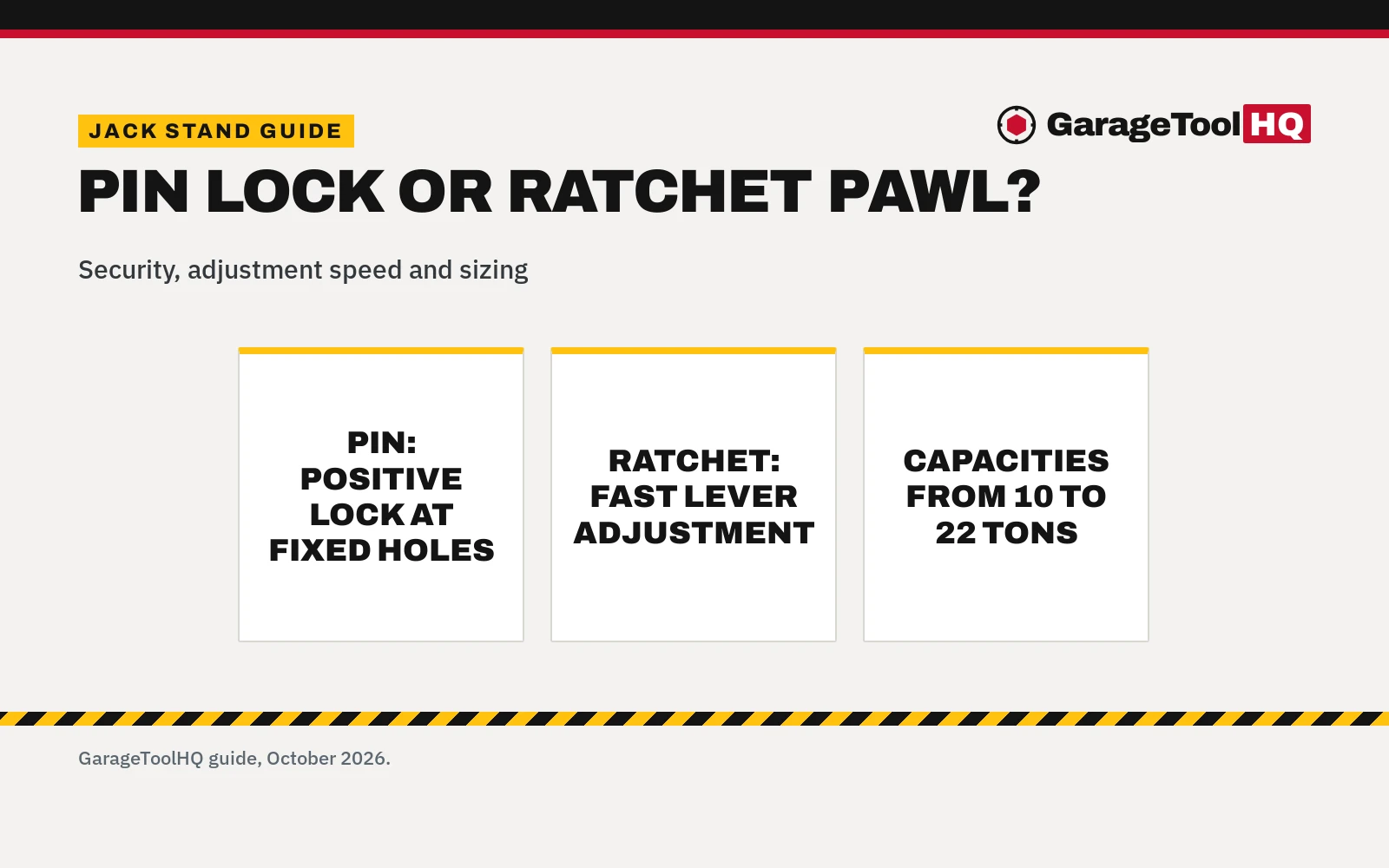 Pin Type vs Ratchet Jack Stands: Which One Should You Buy?
