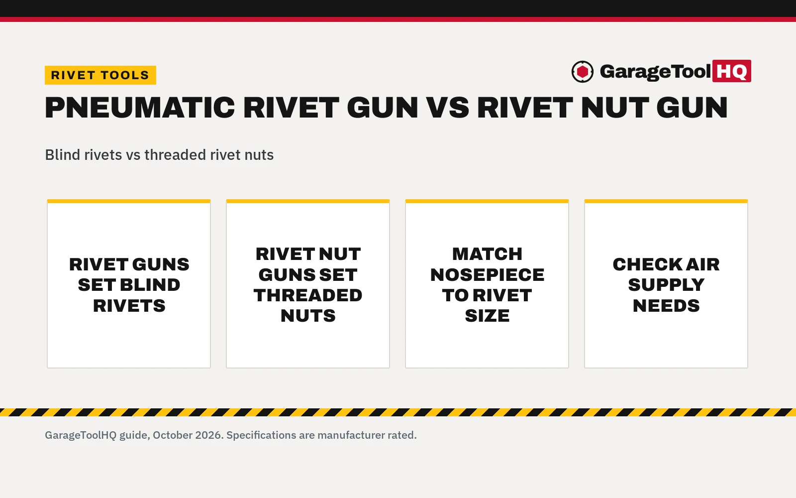 Pneumatic Rivet Gun vs Rivet Nut Gun: Which One Should You Buy?