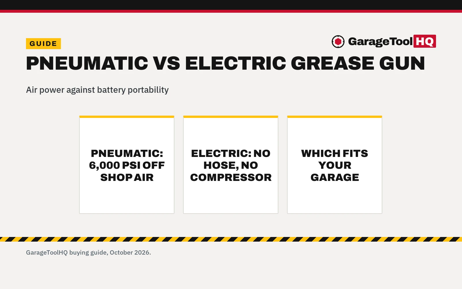 Pneumatic vs Electric Grease Gun: Which One Should You Buy?