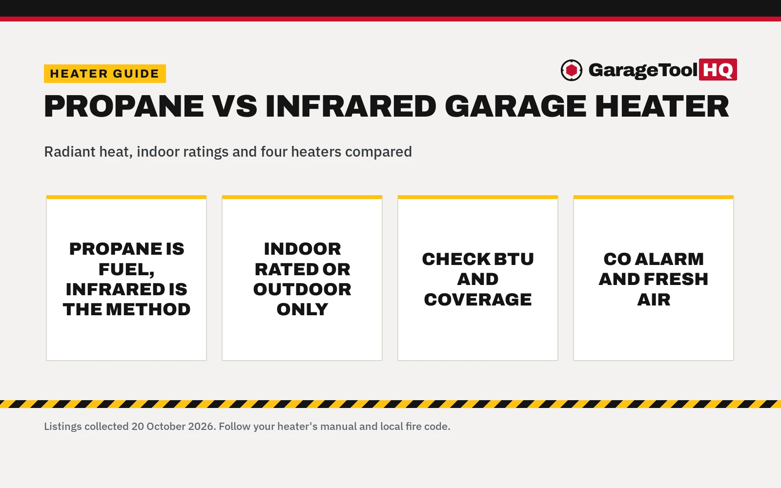 Propane vs Infrared Garage Heater: Which One Should You Buy?