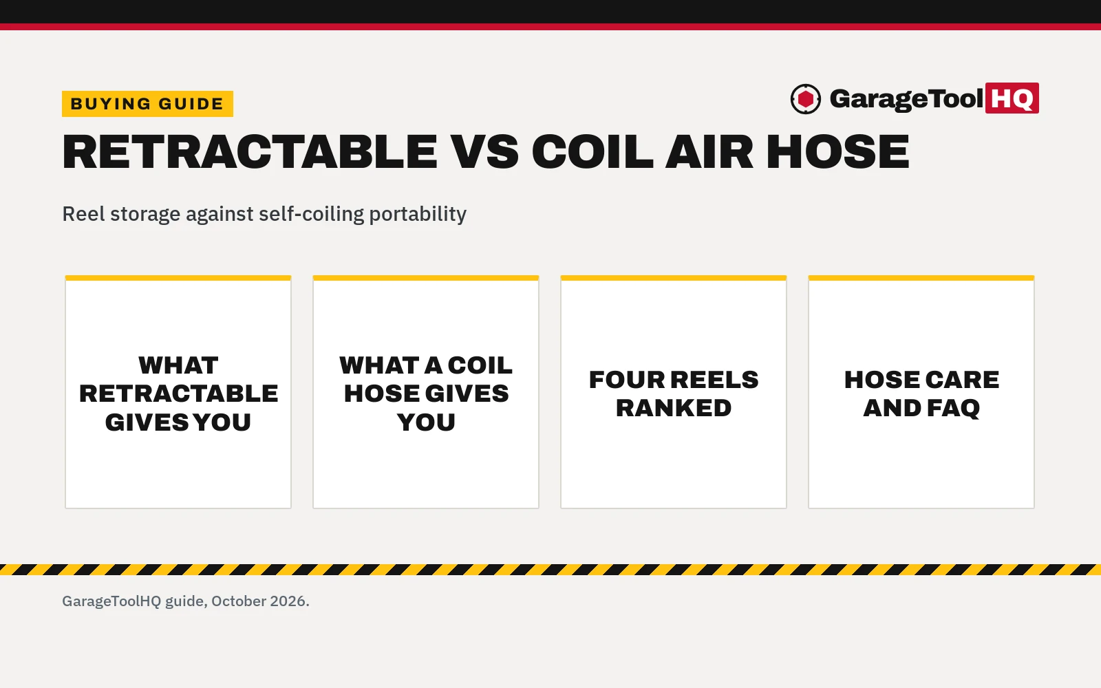Retractable vs Coil Air Hose: Which One Should You Buy?
