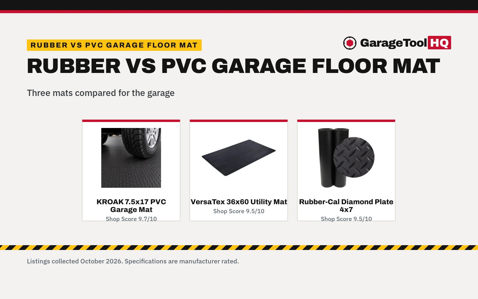Rubber vs PVC Garage Floor Mat: Which One Should You Buy?