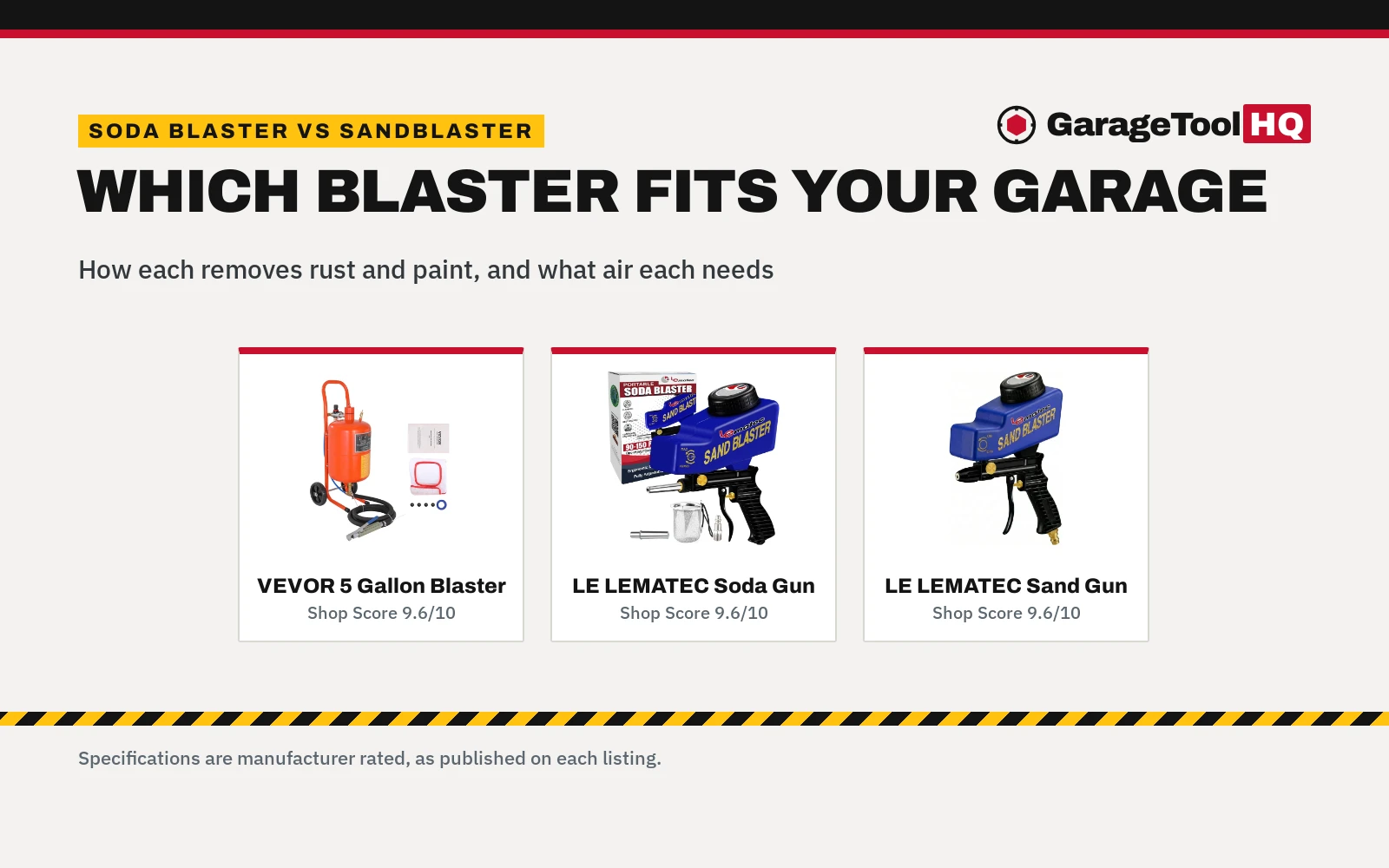 Soda Blaster vs Sandblaster: Which One Should You Buy?