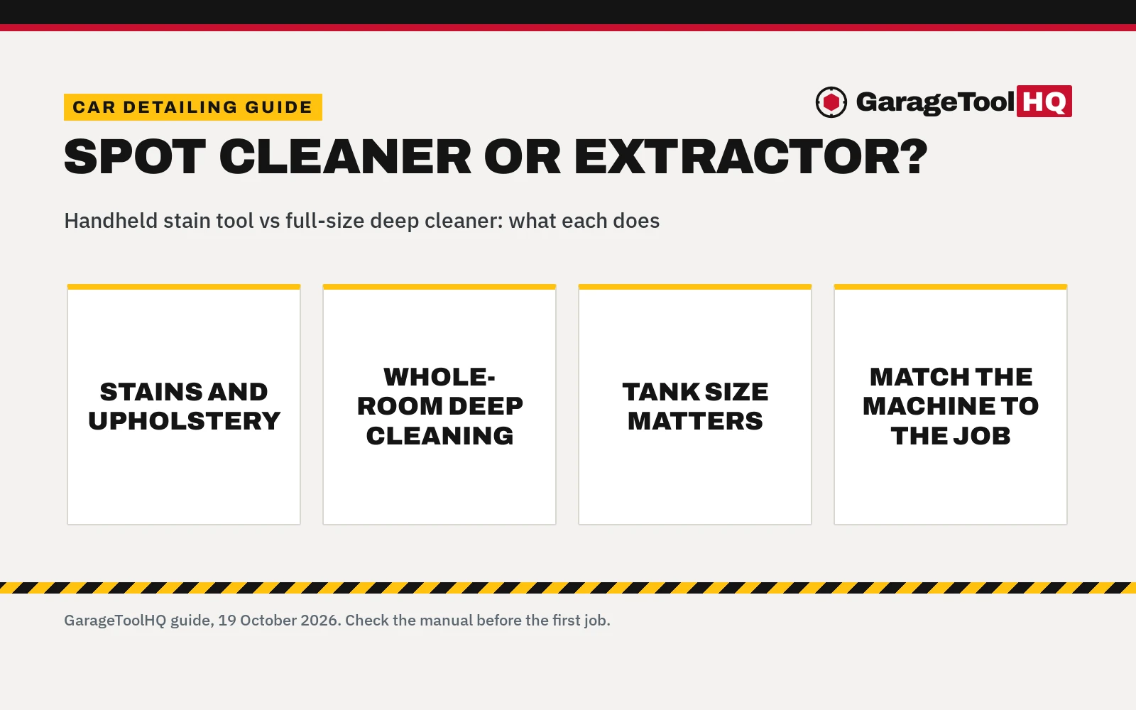 Spot Cleaner vs Carpet Extractor: Which One Should You Buy?