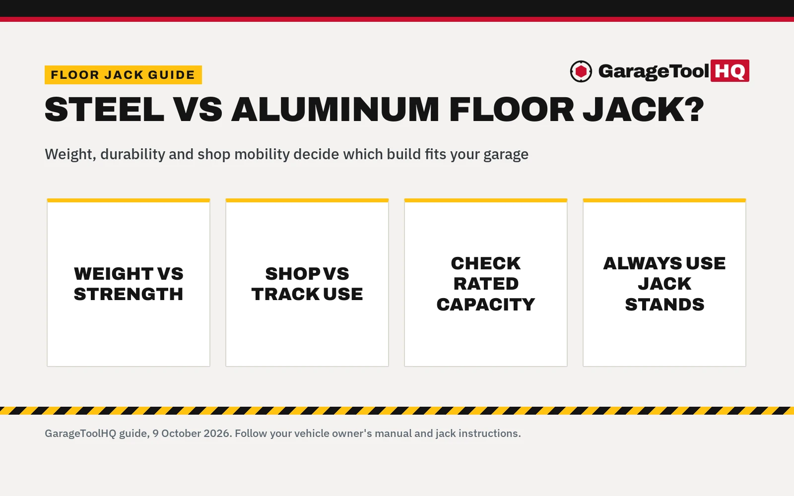 Steel vs Aluminum Floor Jack: Which One Should You Buy?