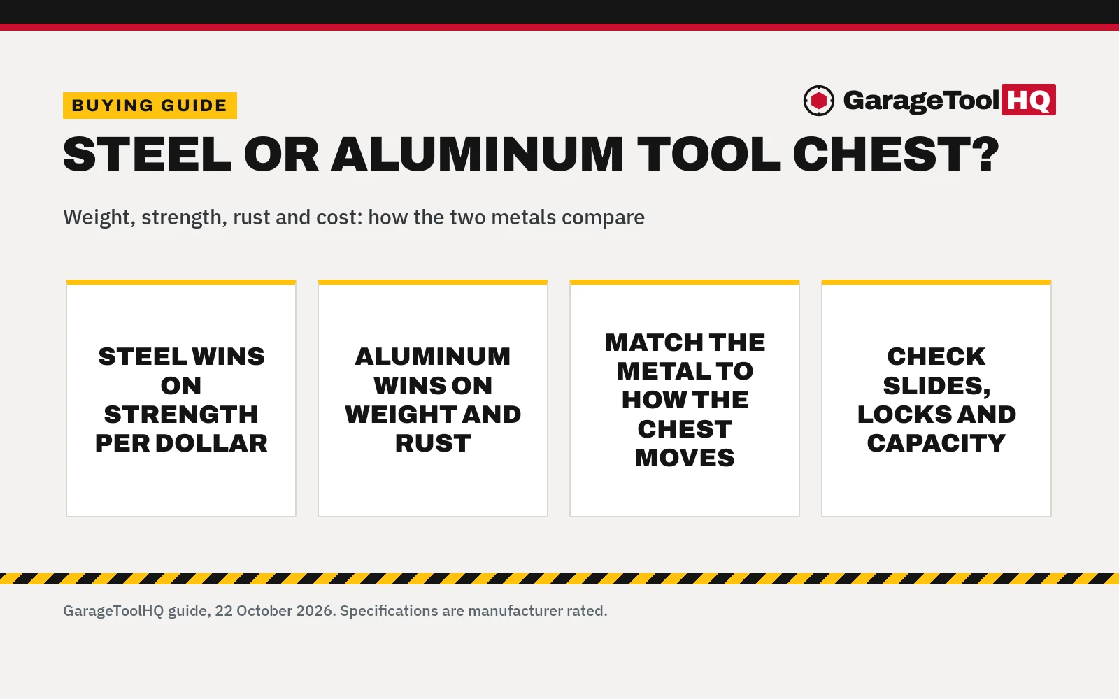 Steel vs Aluminum Tool Chest: Which One Should You Buy?