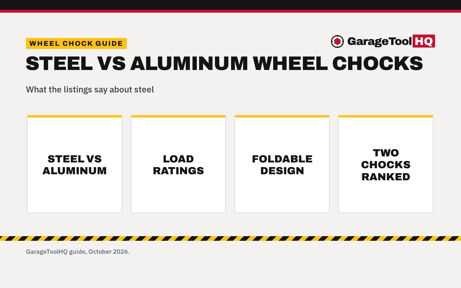 Steel vs Aluminum Wheel Chocks: Which One Should You Buy?