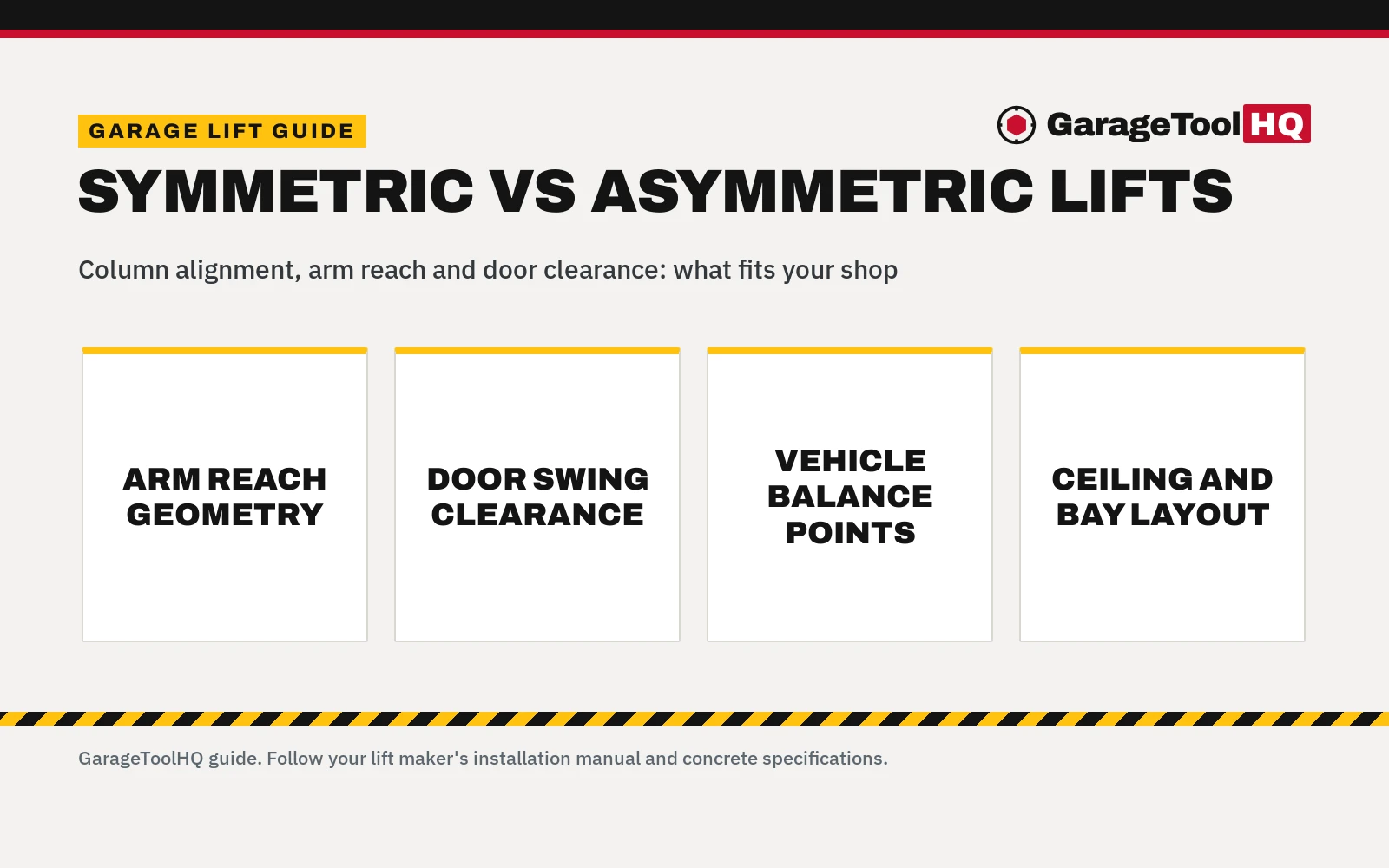 Symmetric vs Asymmetric 2 Post Lift: Differences Explained