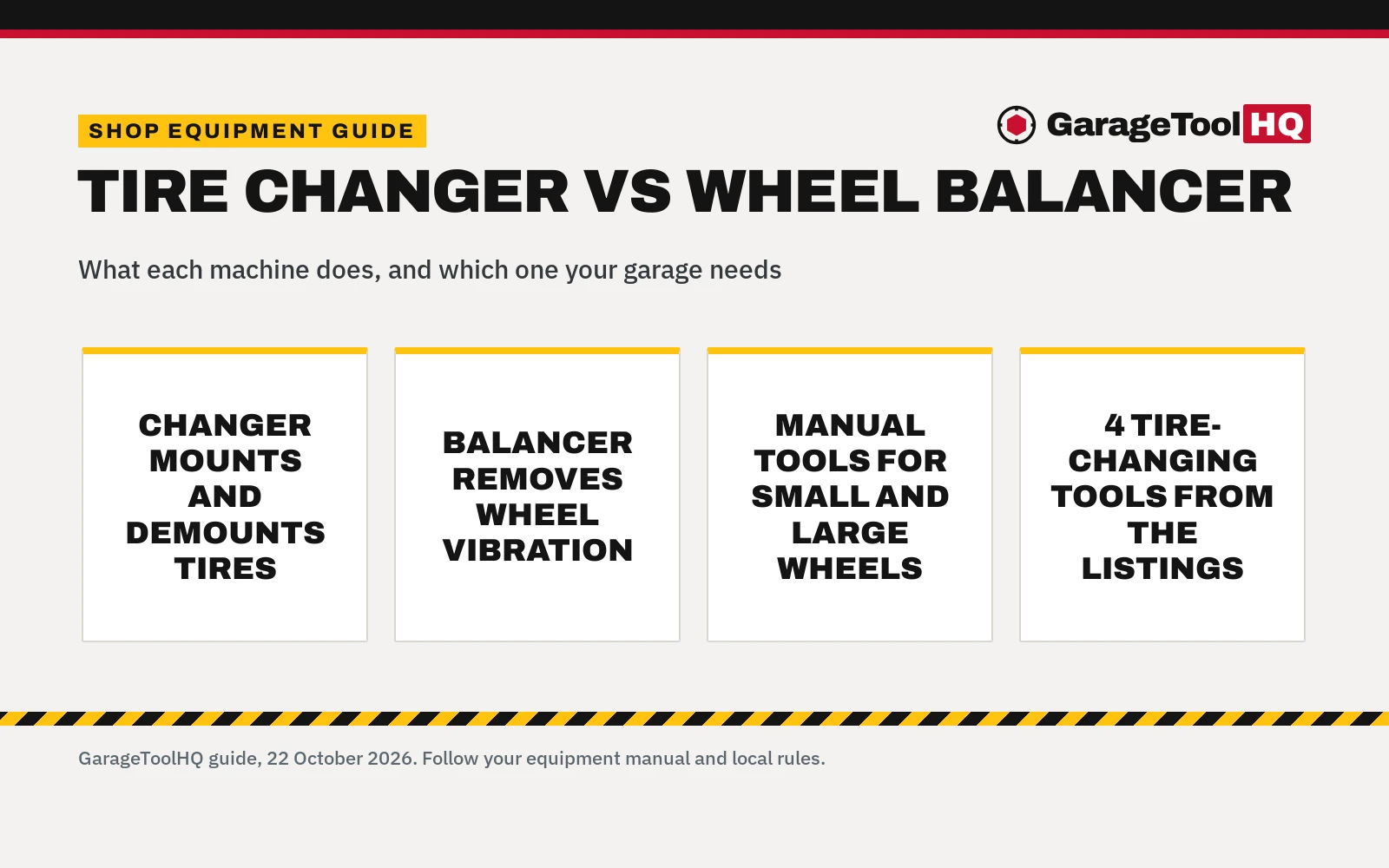 Tire Changer vs Wheel Balancer: Which One for Your Garage?