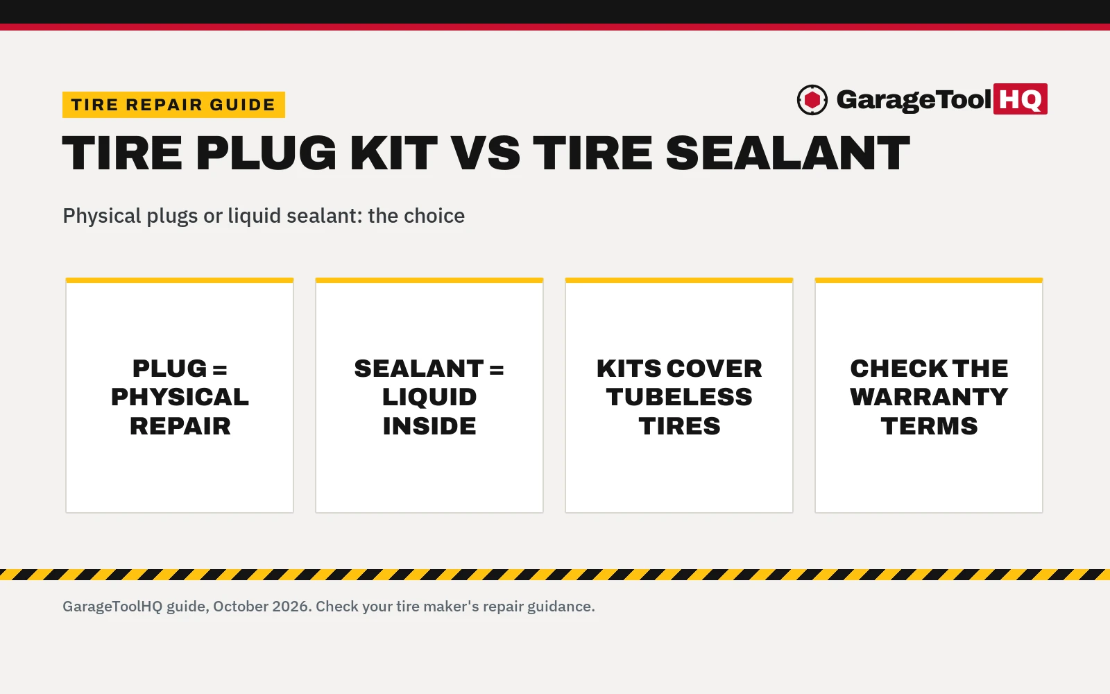 Tire Plug Kit vs Tire Sealant: Which One Should You Buy?