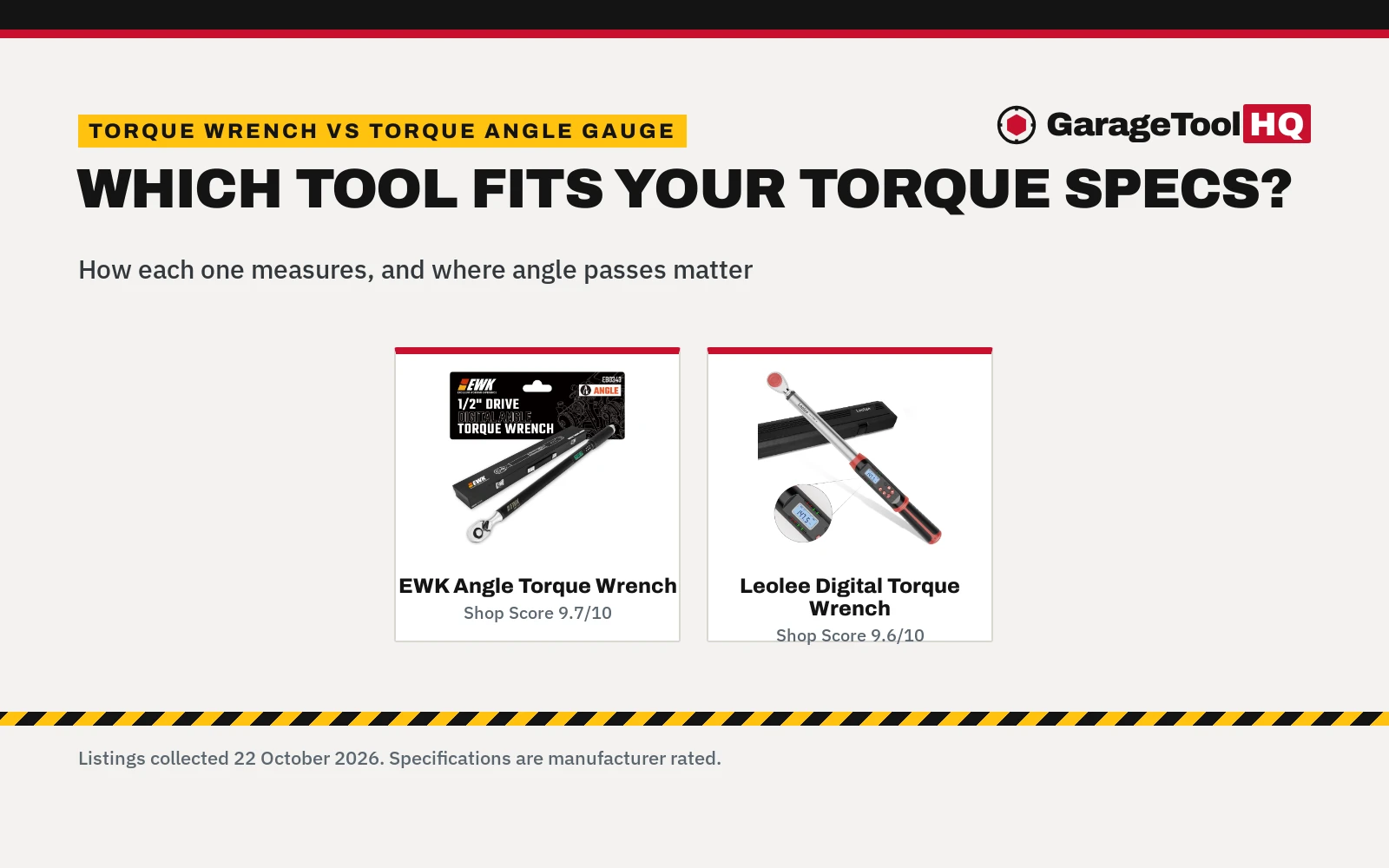 Torque Wrench vs Torque Angle Gauge: Which One Should You Buy?