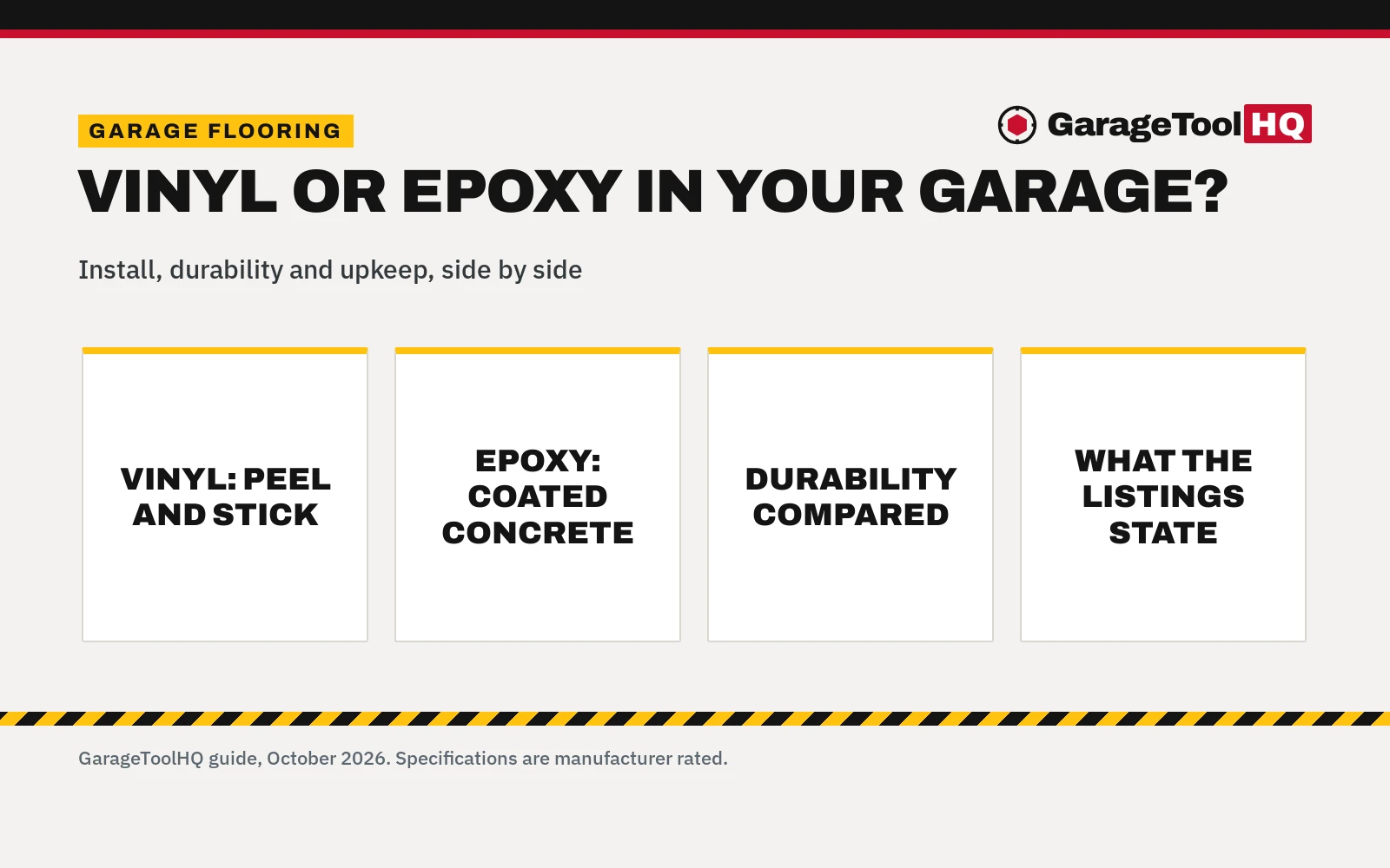 Vinyl vs Epoxy Garage Floor: Which One Should You Buy?