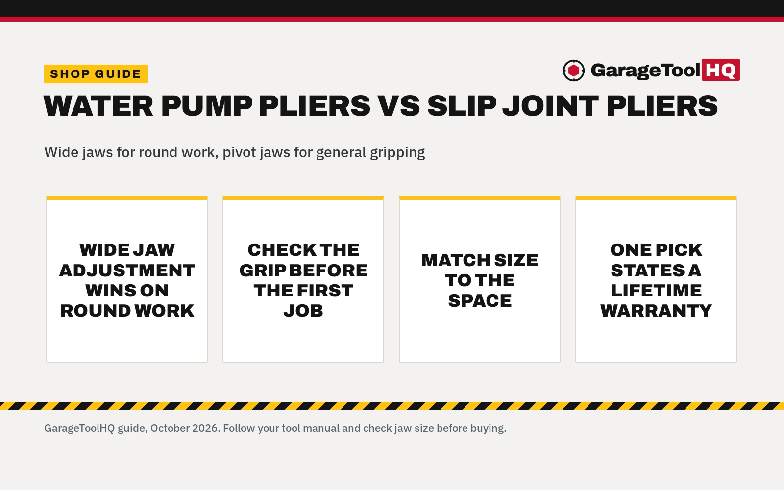 Water Pump Pliers vs Slip Joint Pliers: Which One Should You Buy?
