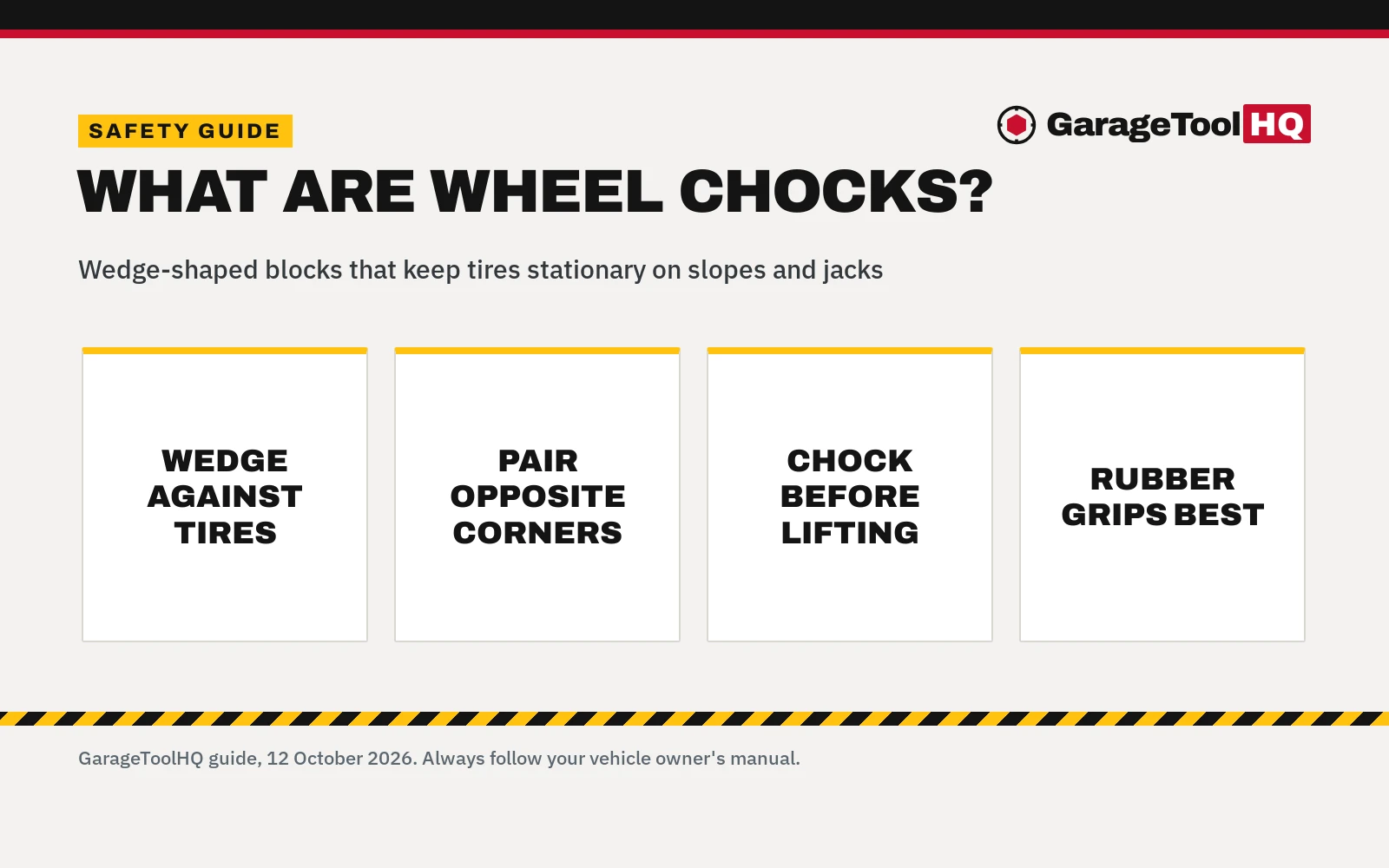 What Are Wheel Chocks? How They Work and Safe Setup Guide