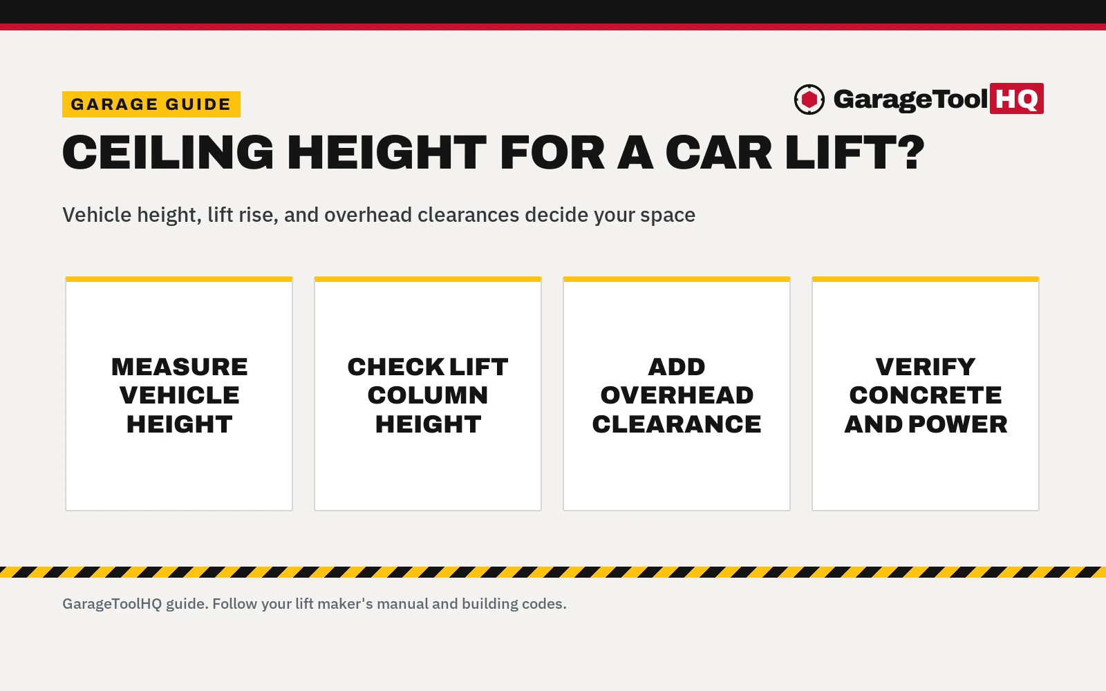 What Ceiling Height Do I Need for a Car Lift? What to Know