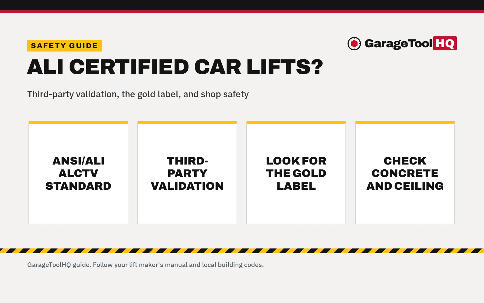What Does ALI Certified Mean for Car Lifts?