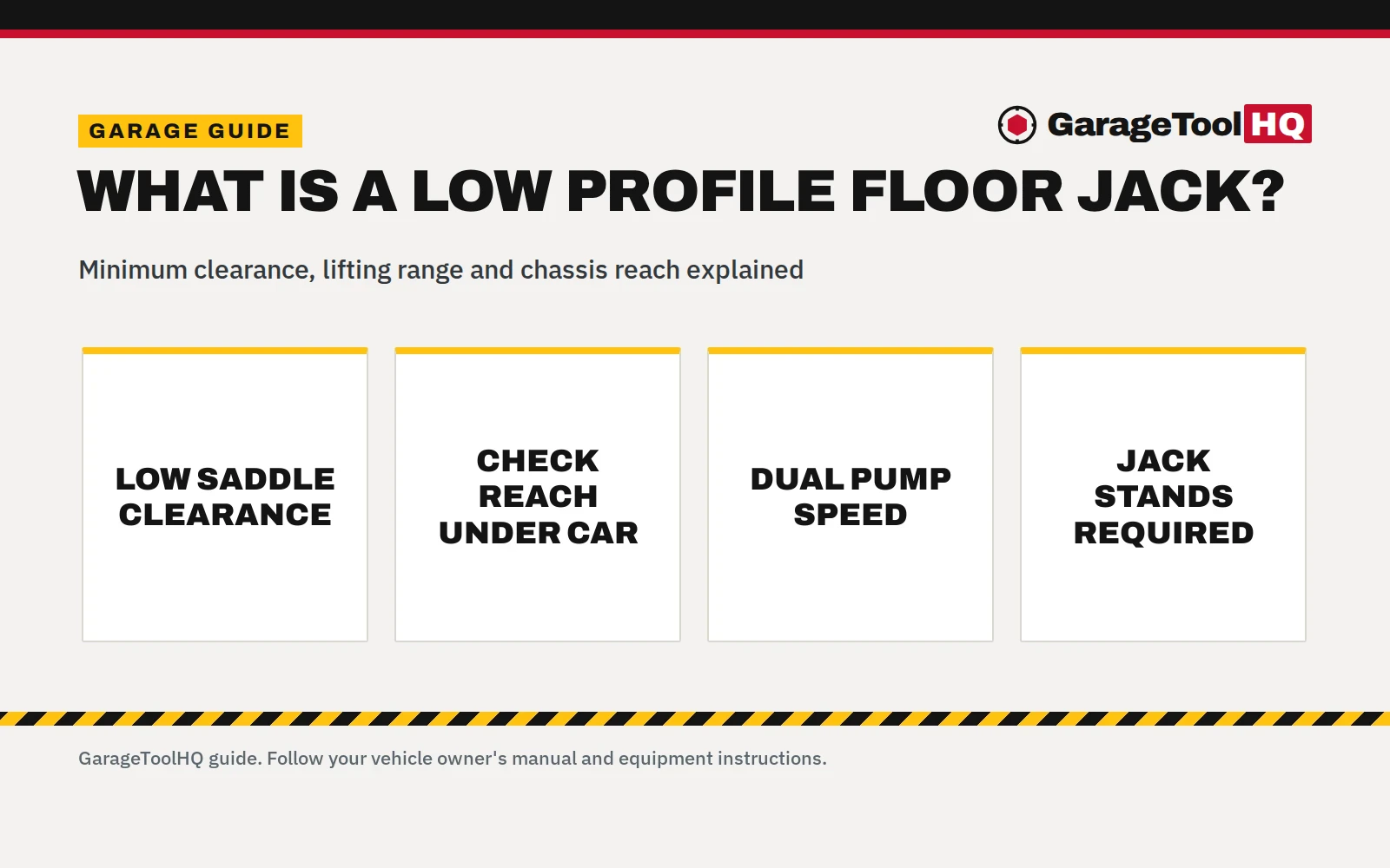 What Is a Low Profile Floor Jack? What to Know