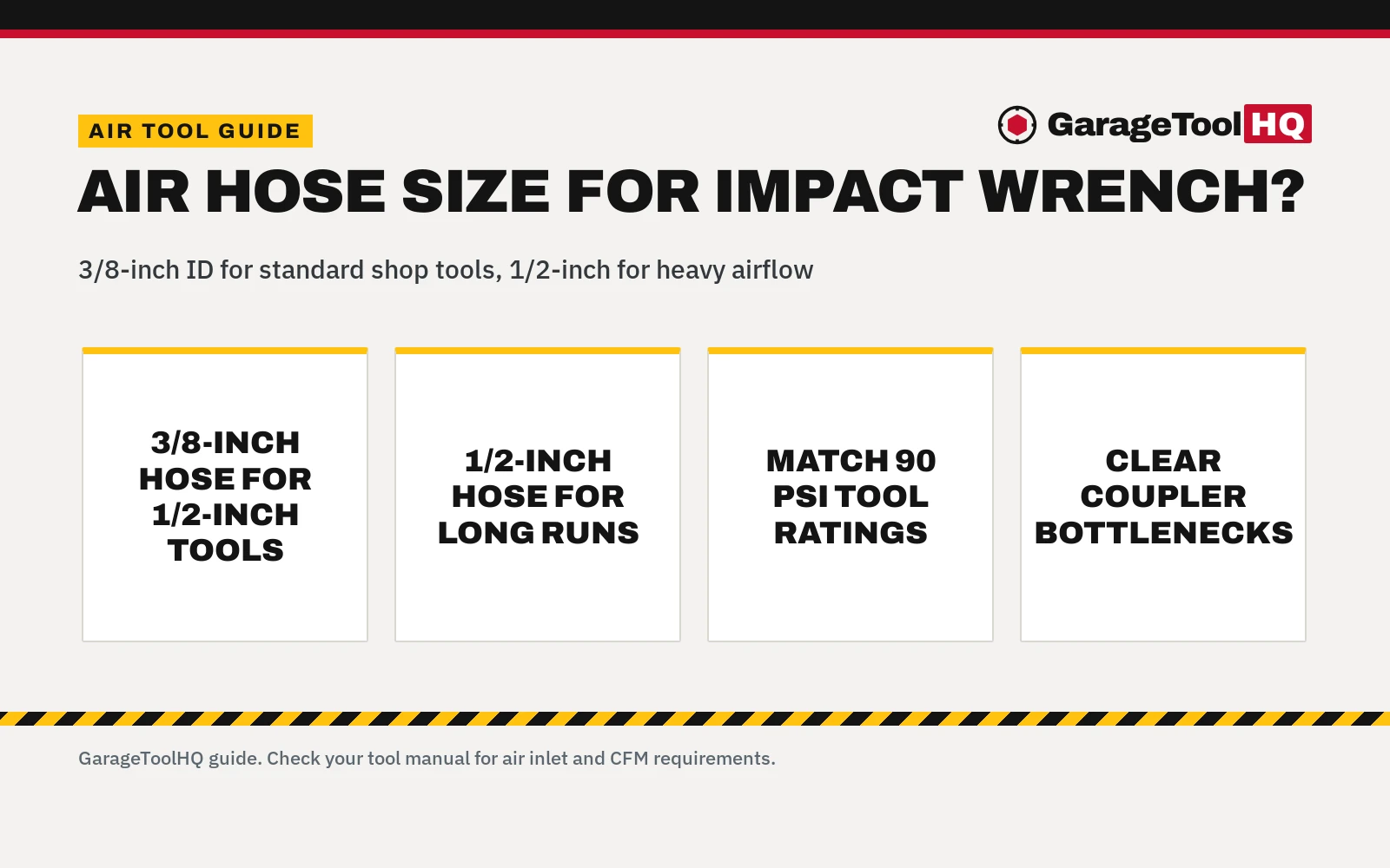 What Size Air Hose for Impact Wrench? Sizing and Setup Guide