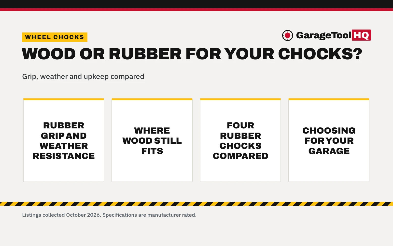 Wood vs Rubber Wheel Chocks: Which One Should You Buy?