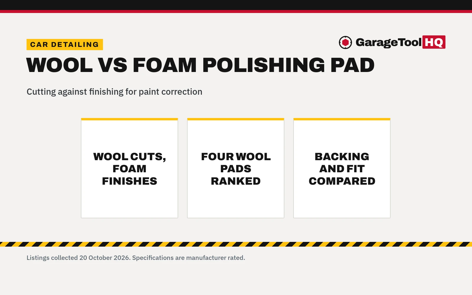 Wool vs Foam Polishing Pad: Which One Should You Buy?